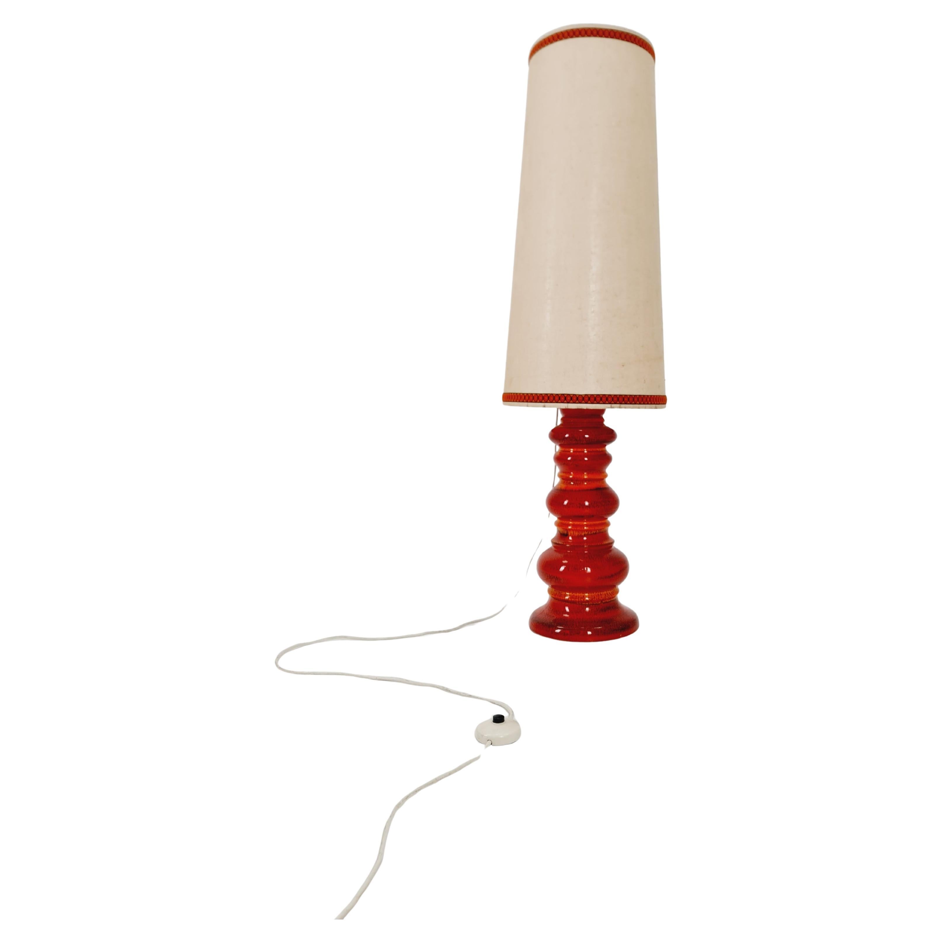 Mid Jahrhundert Keramik handgefertigte Stehlampe 1960er Jahre Deutschland im Angebot