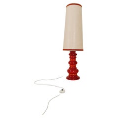 Mid century ceramic handmade floor lamp 1960s Germany