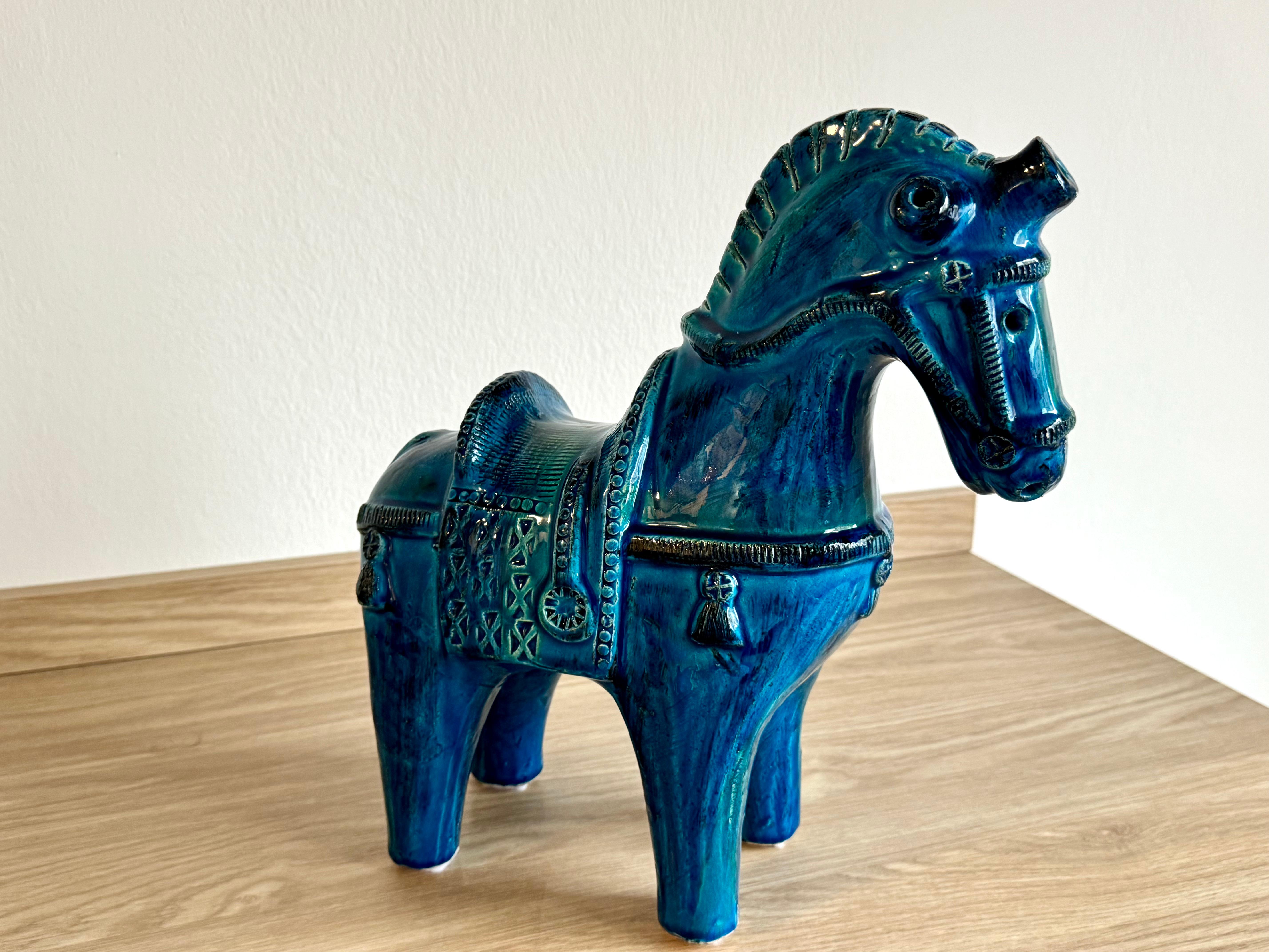 Mid-Century Ceramic Horse by Bitossi, Designed by Aldo Londi, Italy, 1960 For Sale 7