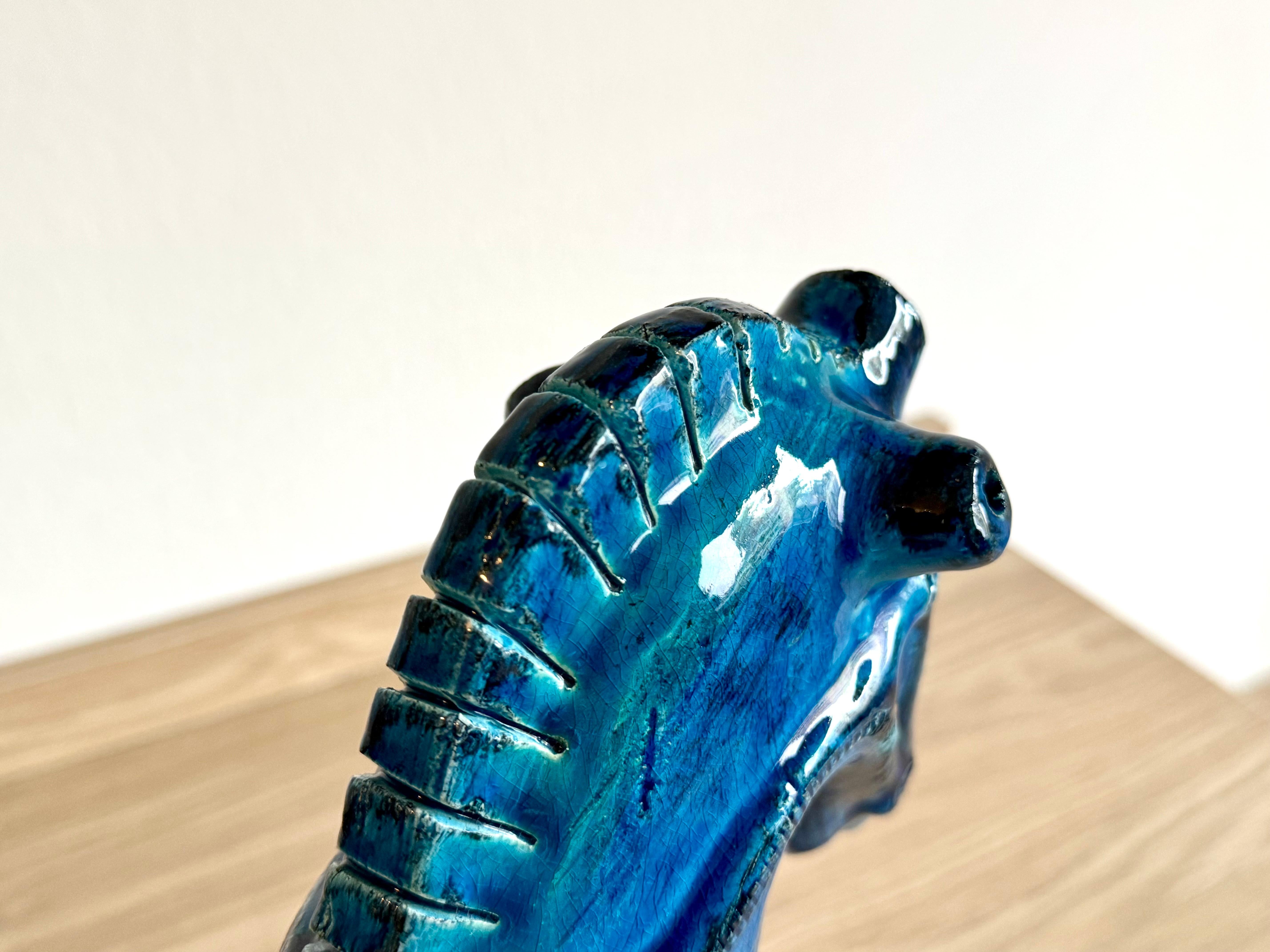 Mid-Century Ceramic Horse by Bitossi, Designed by Aldo Londi, Italy, 1960 In Good Condition For Sale In Alsdorf, NW