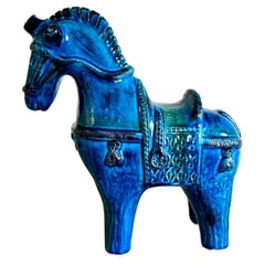Mid-Century Ceramic Horse by Bitossi, Designed by Aldo Londi, Italy, 1960