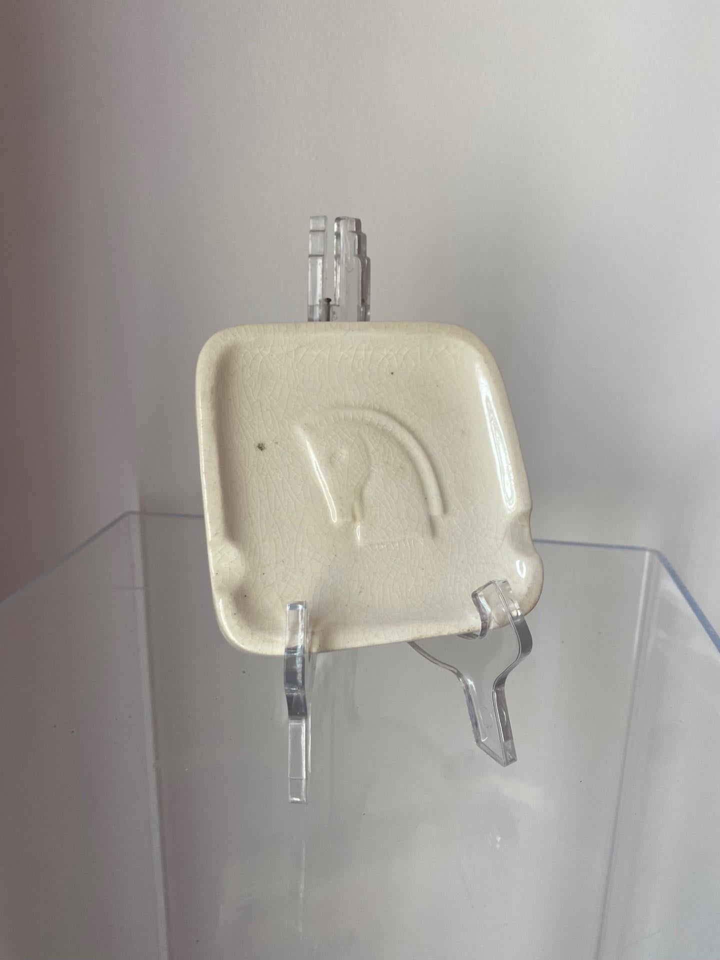 Hand-Crafted Mid Century Ceramic Horse Head Ashtray in the style of Waylande Gregory Studio For Sale
