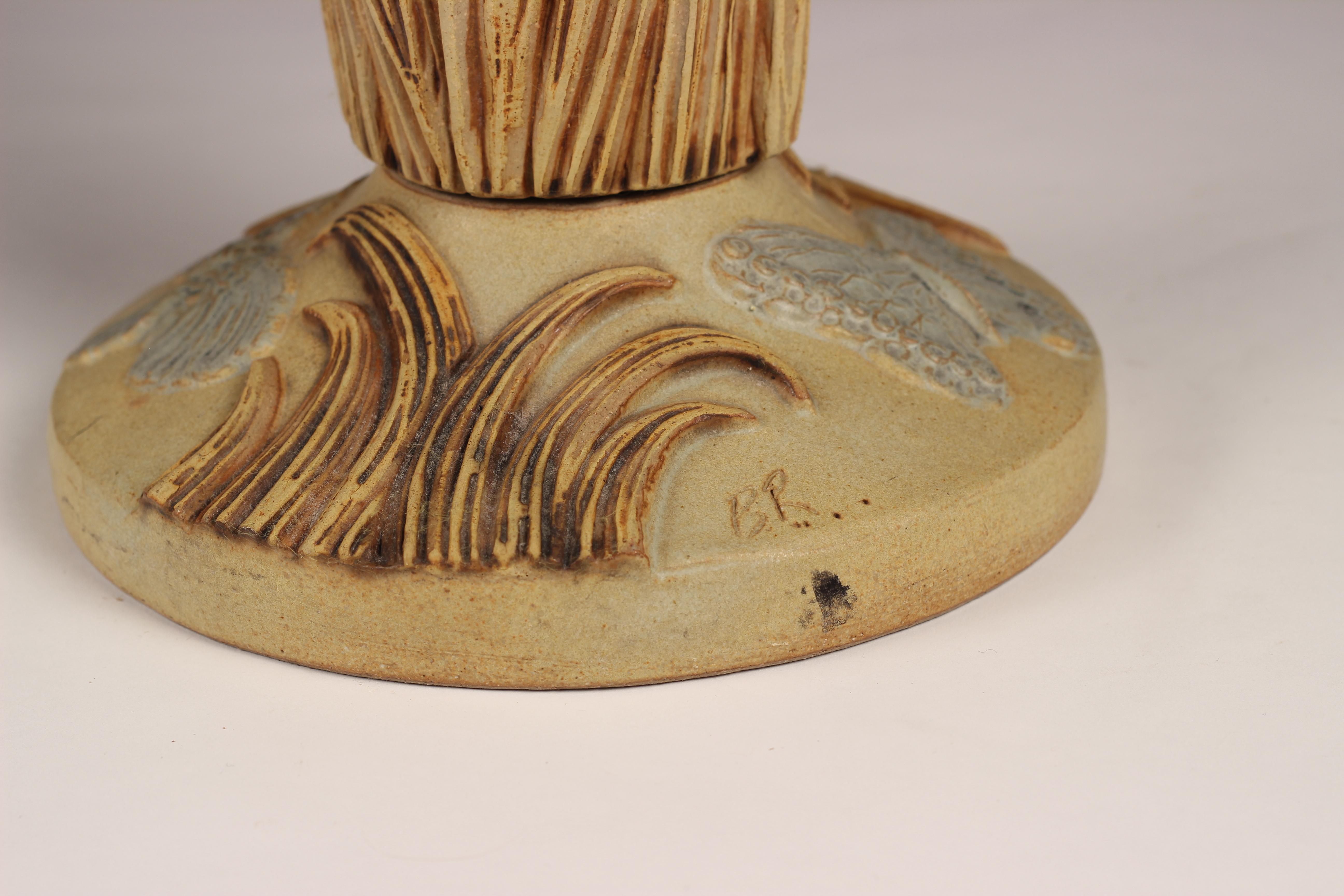 Mid Century Modern Ceramic Jardinière by Bernard Rooke In Good Condition For Sale In London, GB