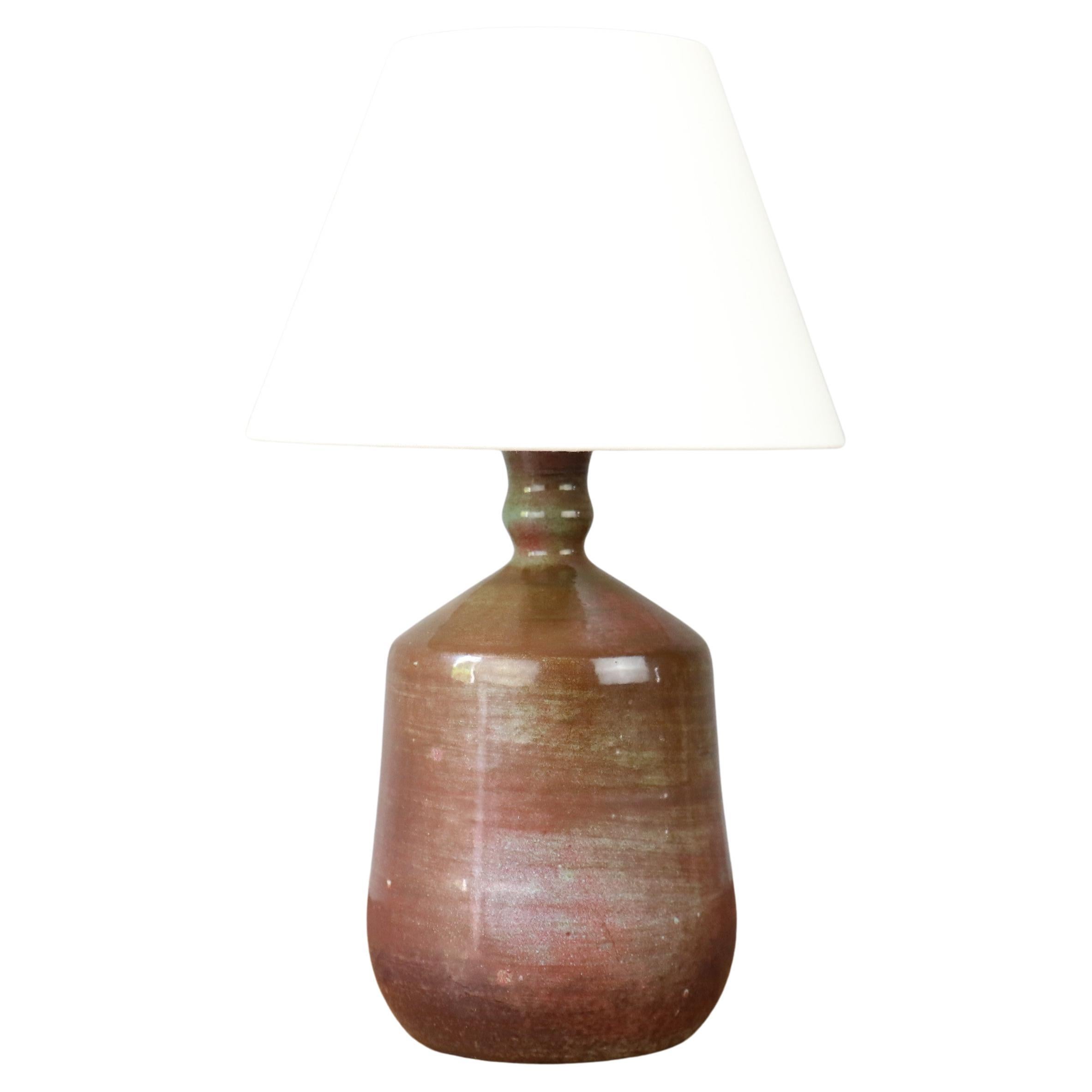 Mid-century ceramic lamp by Robert Chiazzo, 60
s, Bormes, Era Ruelland Capron
