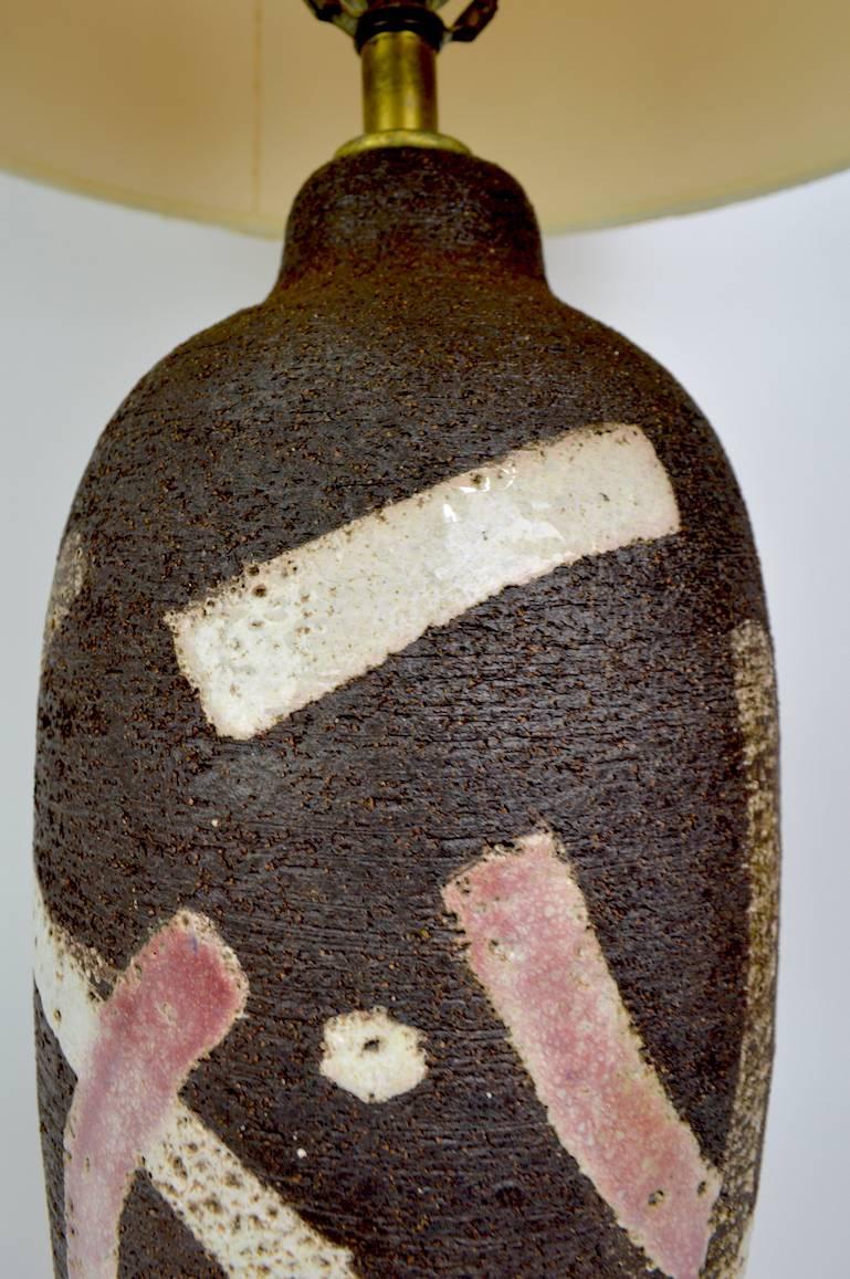 20th Century Mid Century  Ceramic Lamp by Zaalberg Holland Pottery