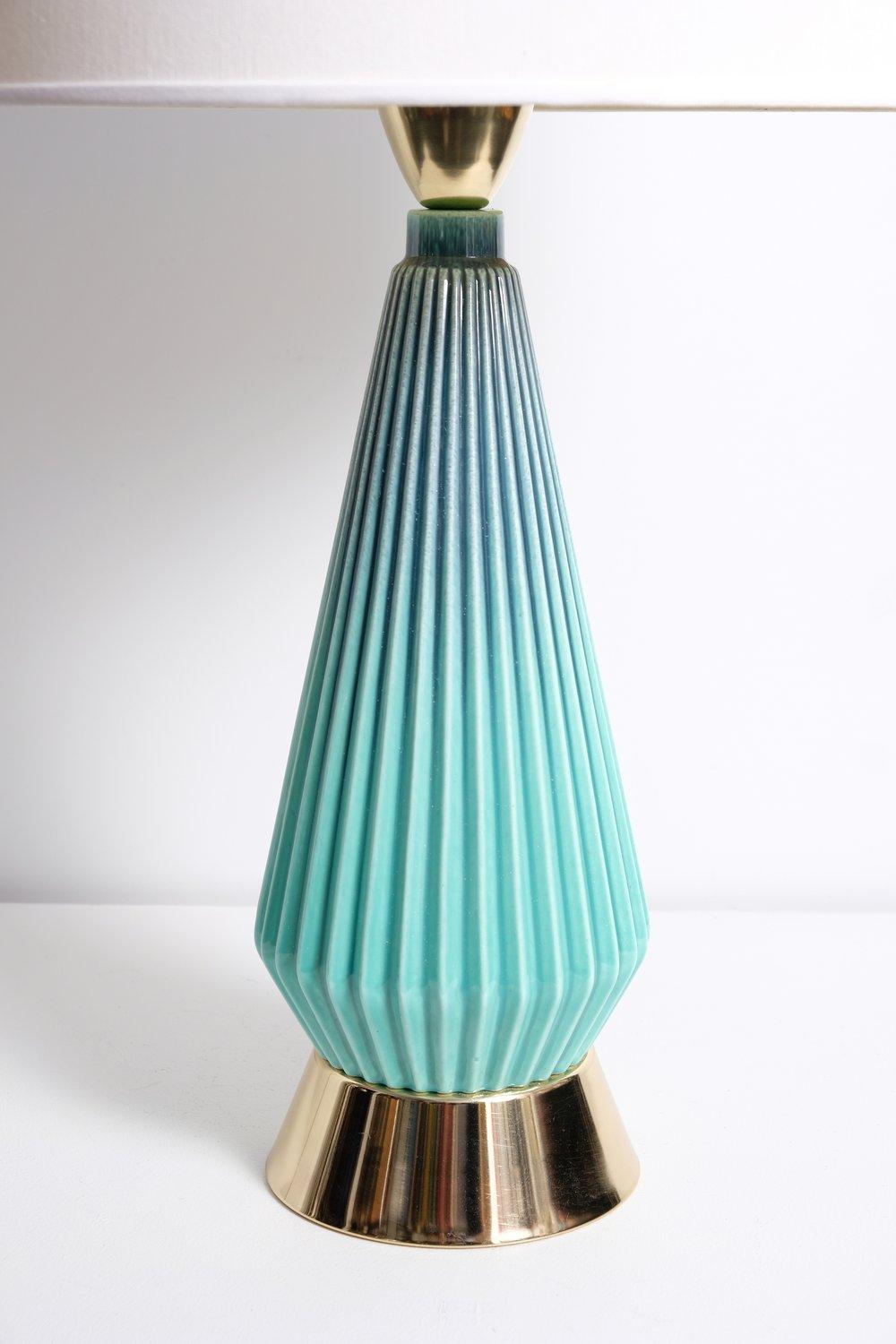 American Midcentury Ceramic Lamp For Sale