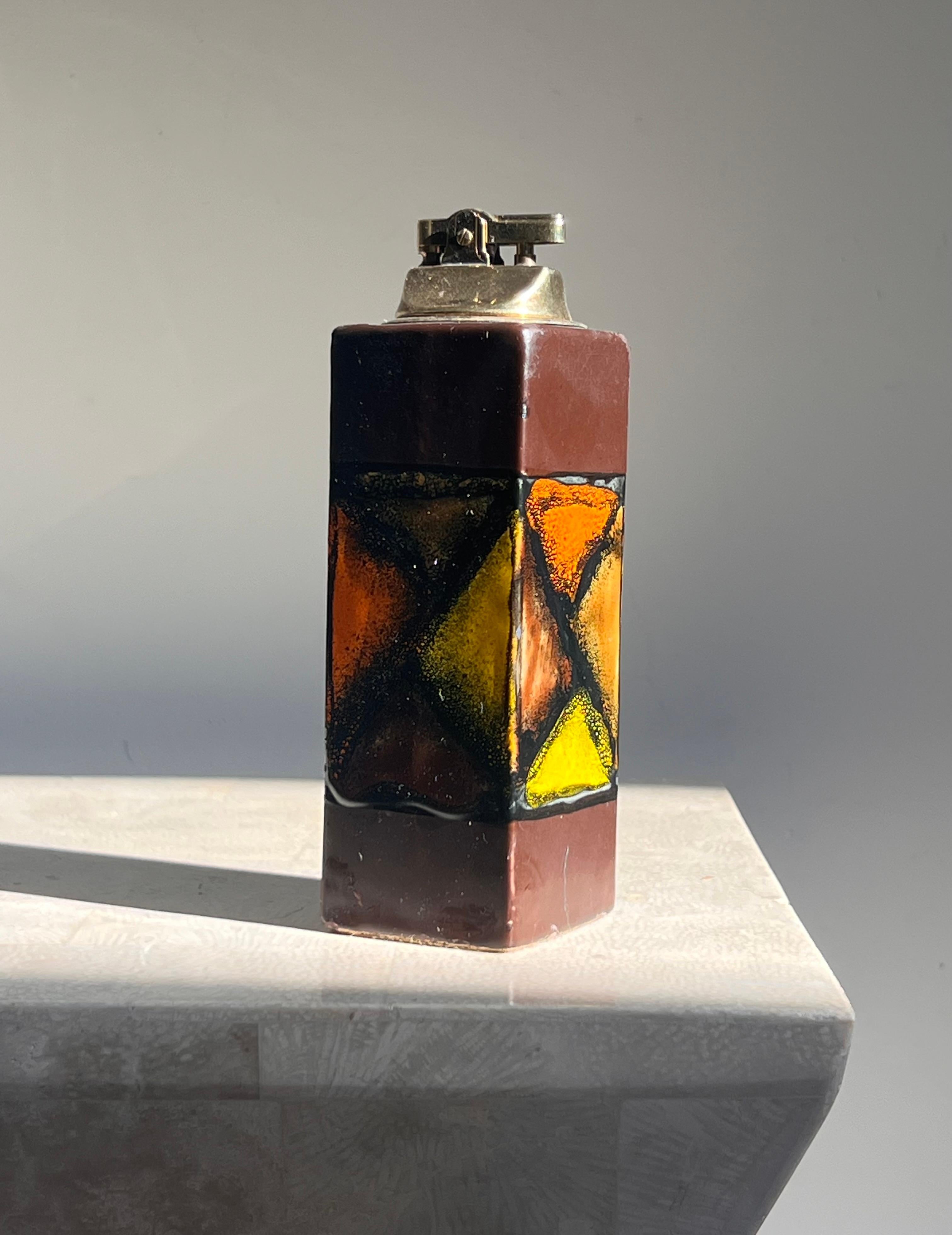 20th Century Mid century ceramic lighter by Aldo Londi for Bitossi, 1960s For Sale