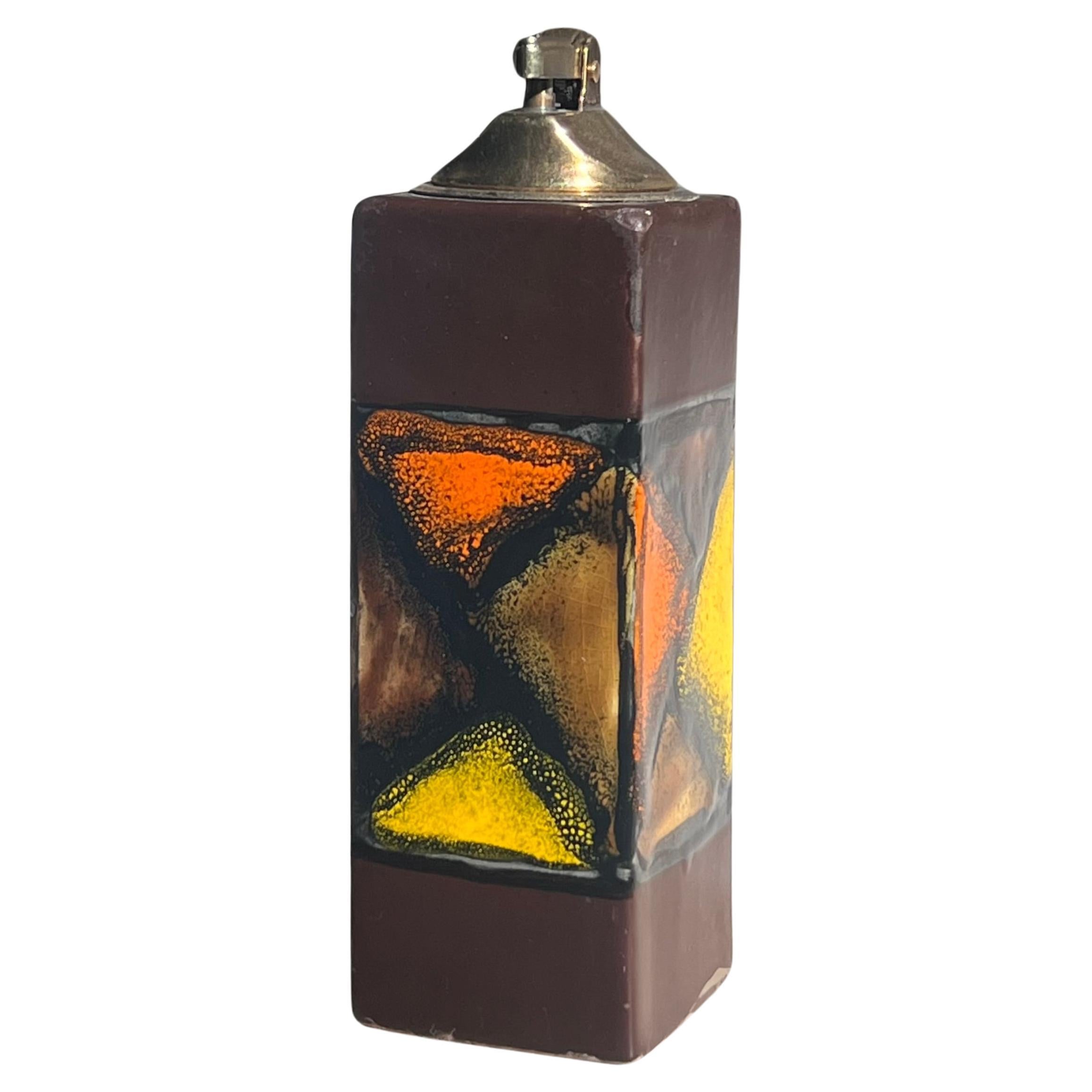 Mid century ceramic lighter by Aldo Londi for Bitossi, 1960s