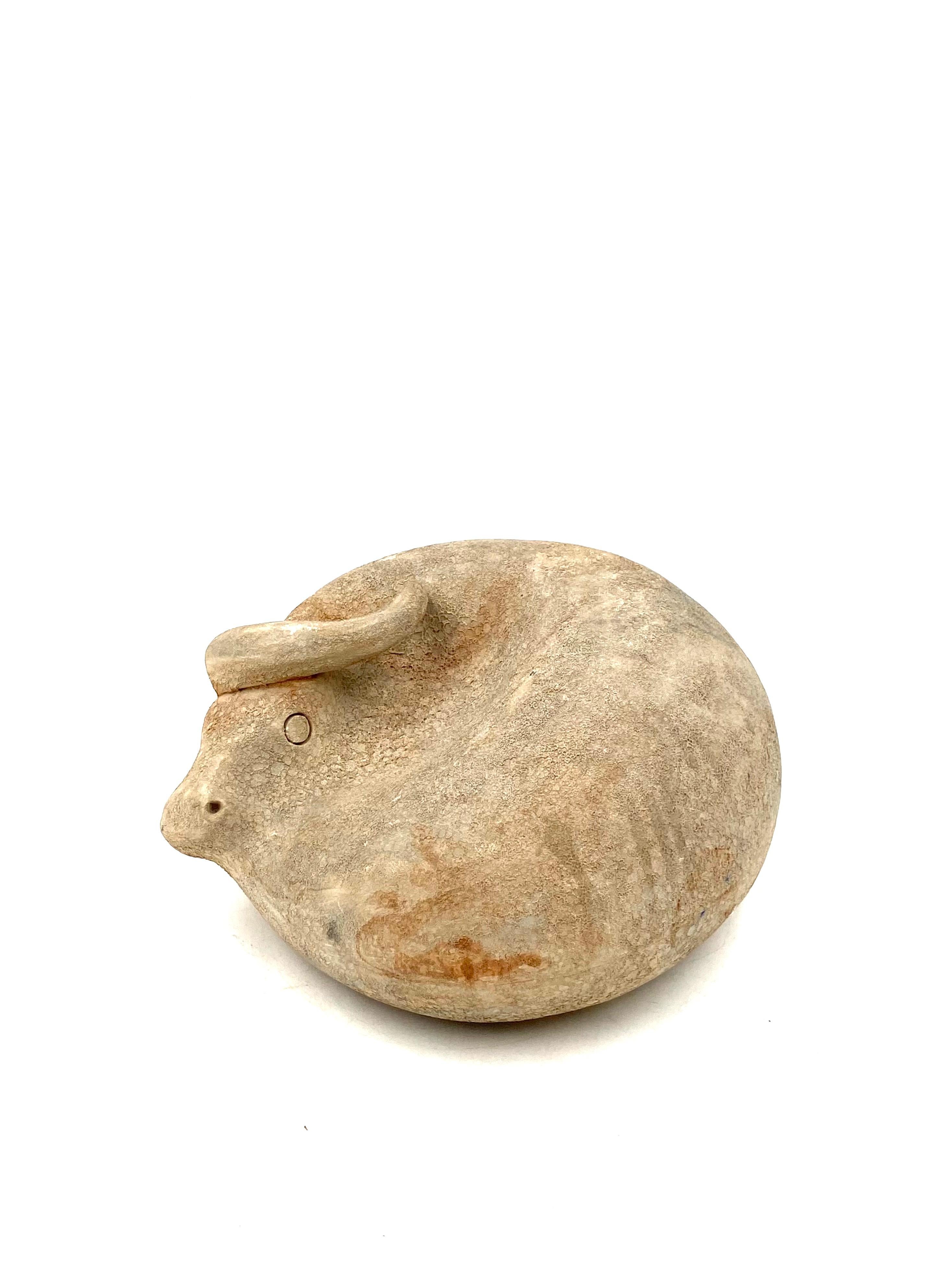 Mid-century ceramic lying bull, Petucco and Tolio, Nove Italy 1960s For Sale 12