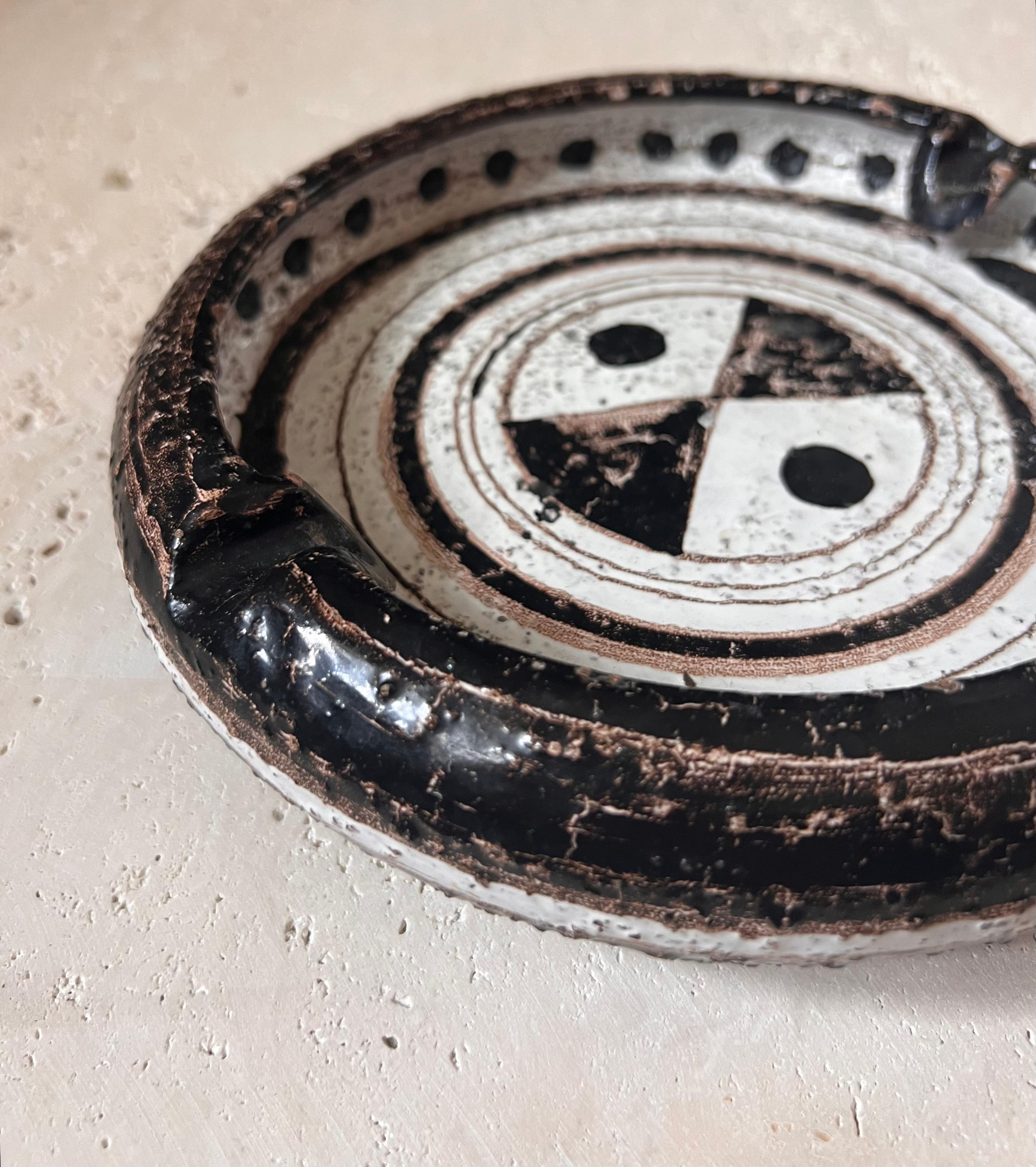 Ceramic Mid century ceramic “Marocco” ashtray by Aldo Londi for Bitossi, 1960s