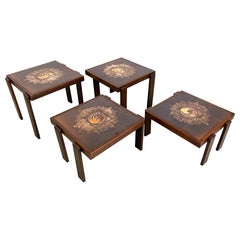 Mid century ceramic nest of tables, 1960s