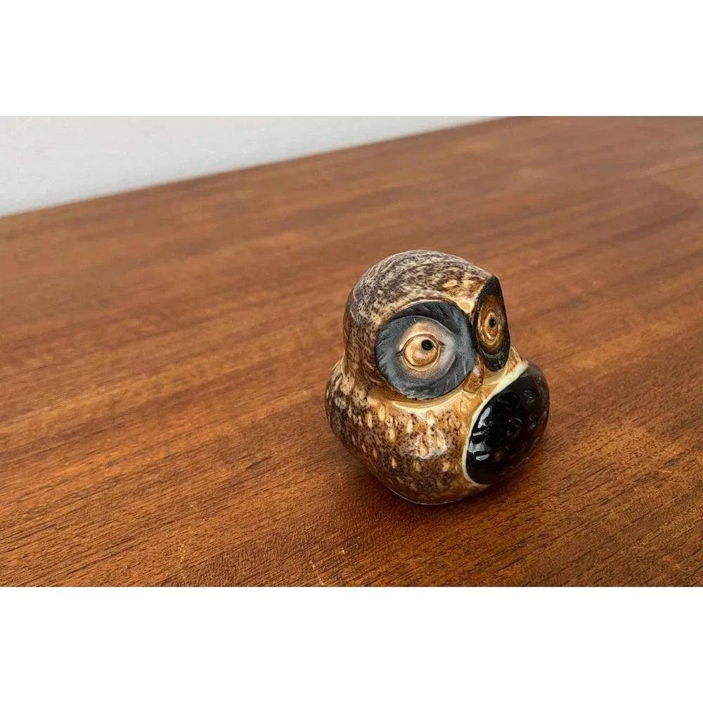 Mid-Century Modern Mid-Century Ceramic Owl Figurine, 1960s For Sale