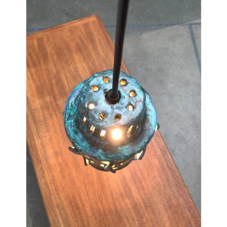 Lampada a sospensione in ceramica di metà secolo, anni '60 in vendita 4