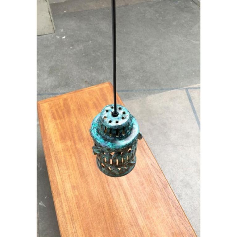 Lampada a sospensione in ceramica di metà secolo, anni '60 in vendita 6