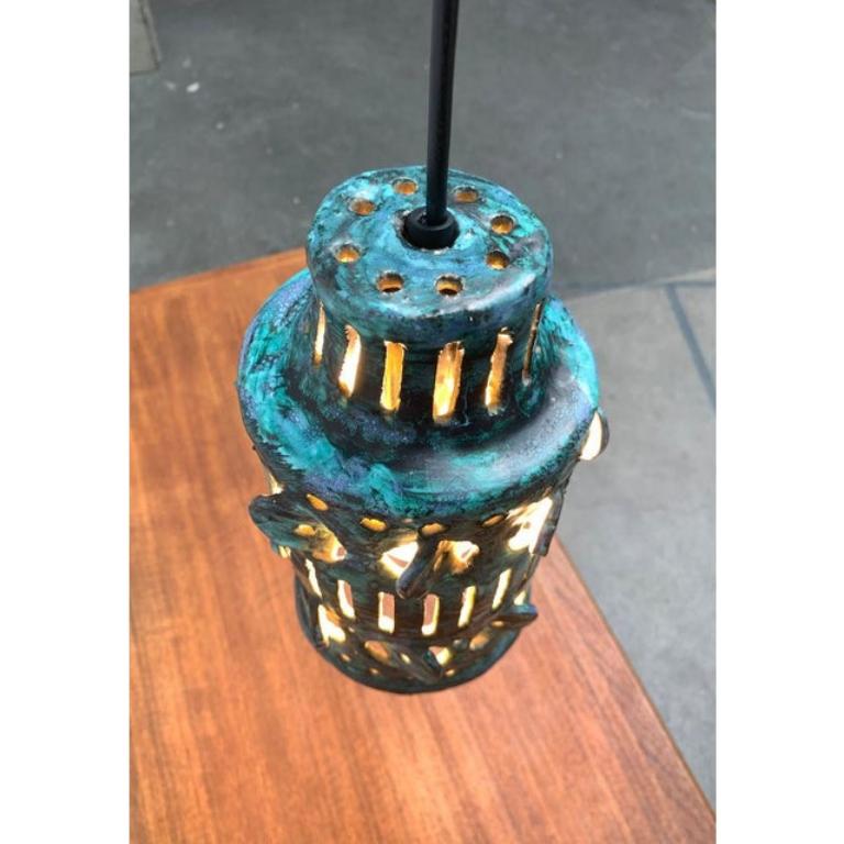 Mid-Century moderno Lampada a sospensione in ceramica di metà secolo, anni '60 in vendita