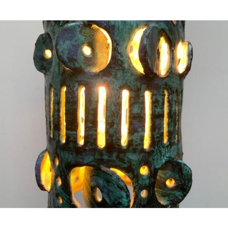 Lampada a sospensione in ceramica di metà secolo, anni '60 in vendita 2