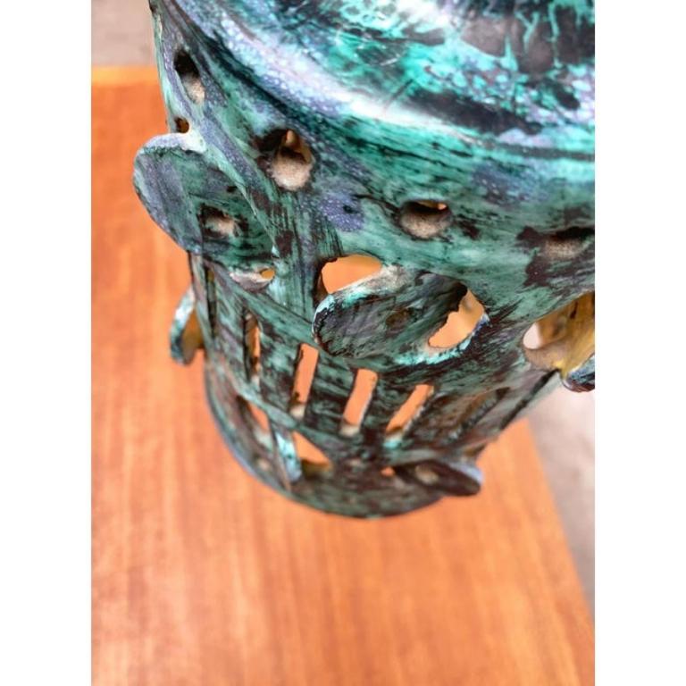 Lampada a sospensione in ceramica di metà secolo, anni '60 in vendita 3