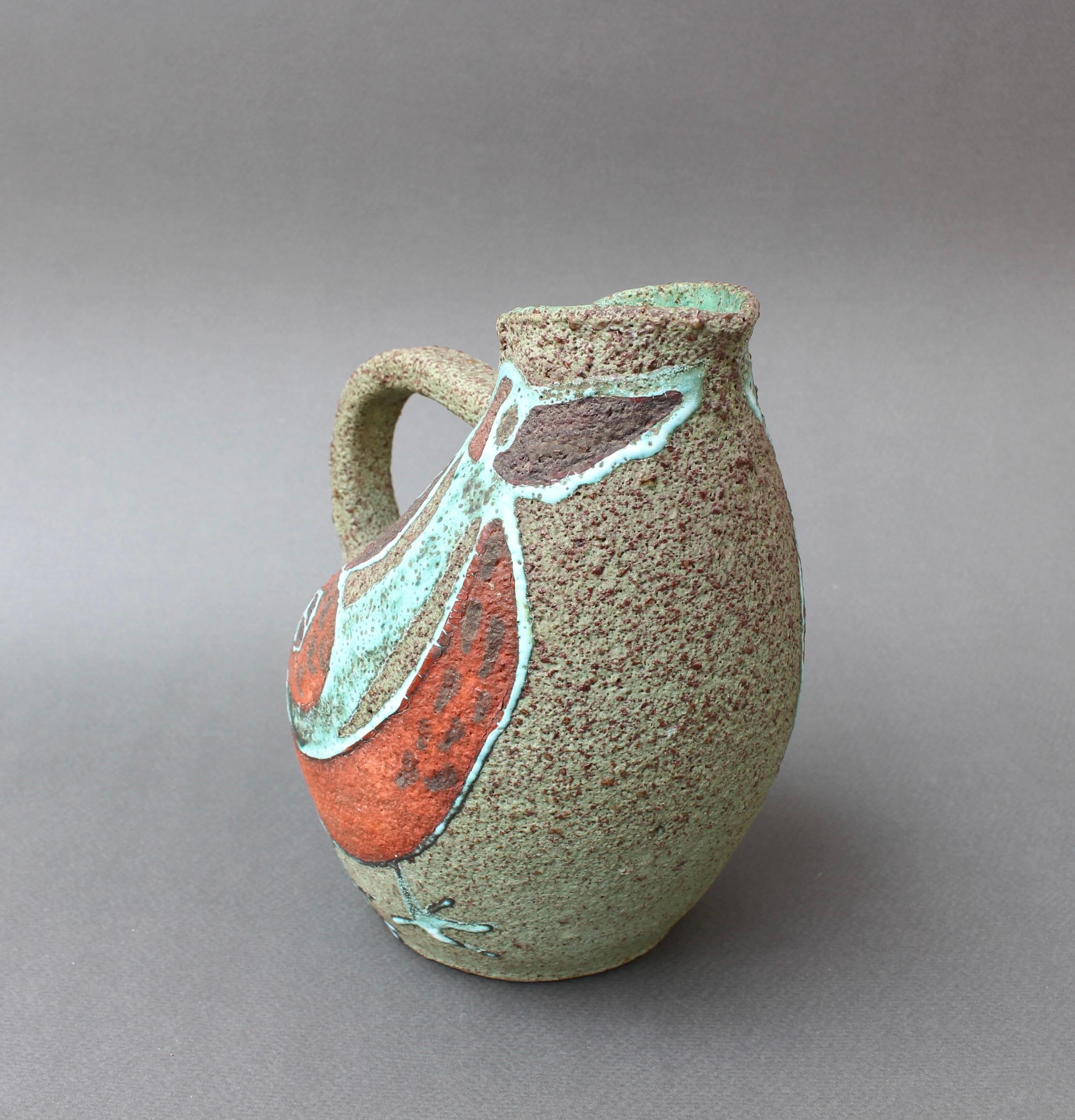 Mid-Century Ceramic Pitcher by Accolay 'circa 1960s' In Good Condition In London, GB