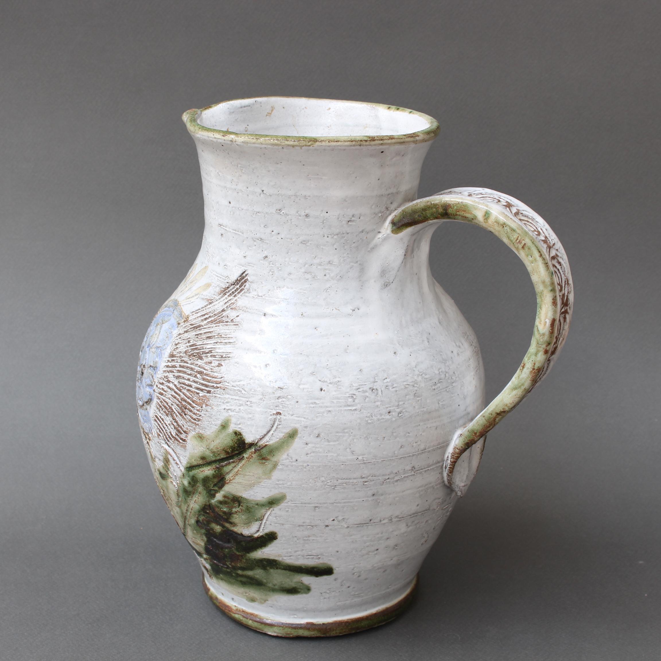 French Mid-Century Ceramic Pitcher by Albert Thiry 'circa 1970s' For Sale