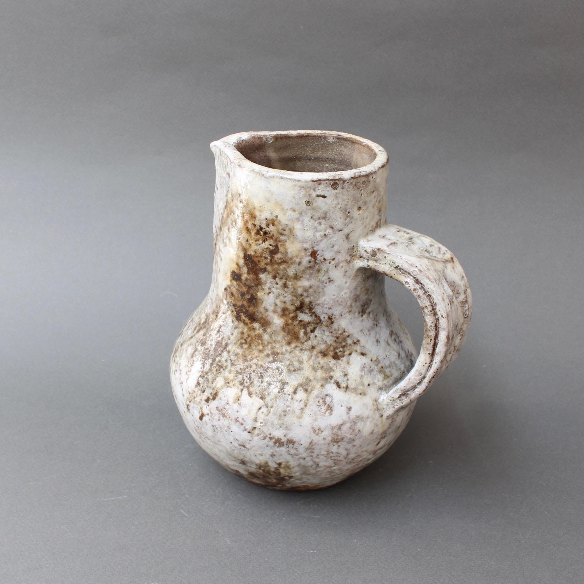 Midcentury Ceramic Pitcher by Alexandre Kostanda, circa 1960s 6
