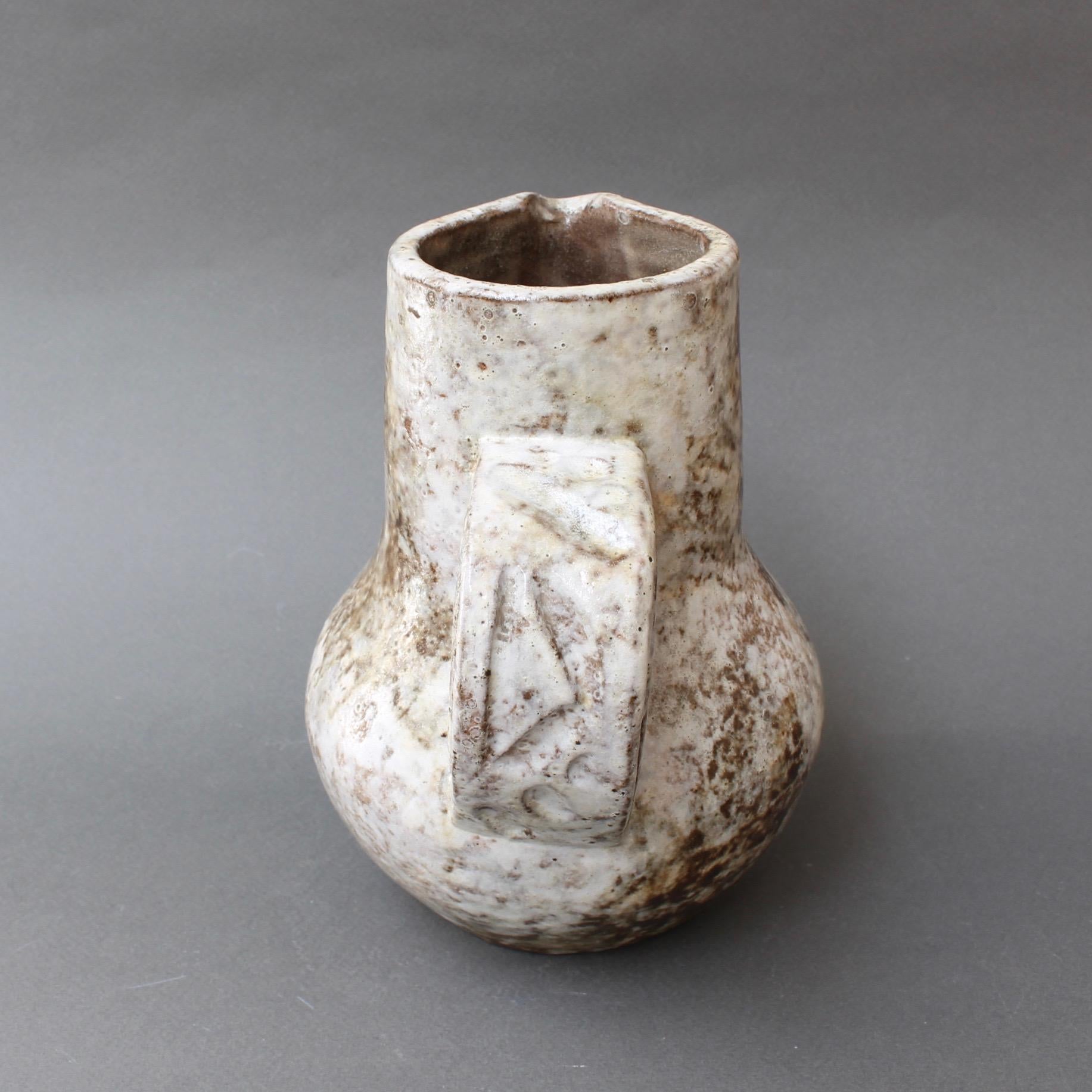 Midcentury Ceramic Pitcher by Alexandre Kostanda, circa 1960s 7