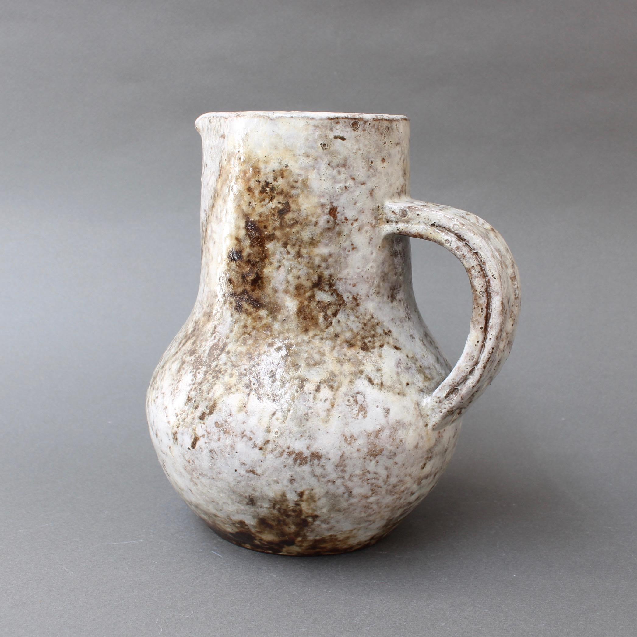 Midcentury Ceramic Pitcher by Alexandre Kostanda, circa 1960s In Good Condition In London, GB