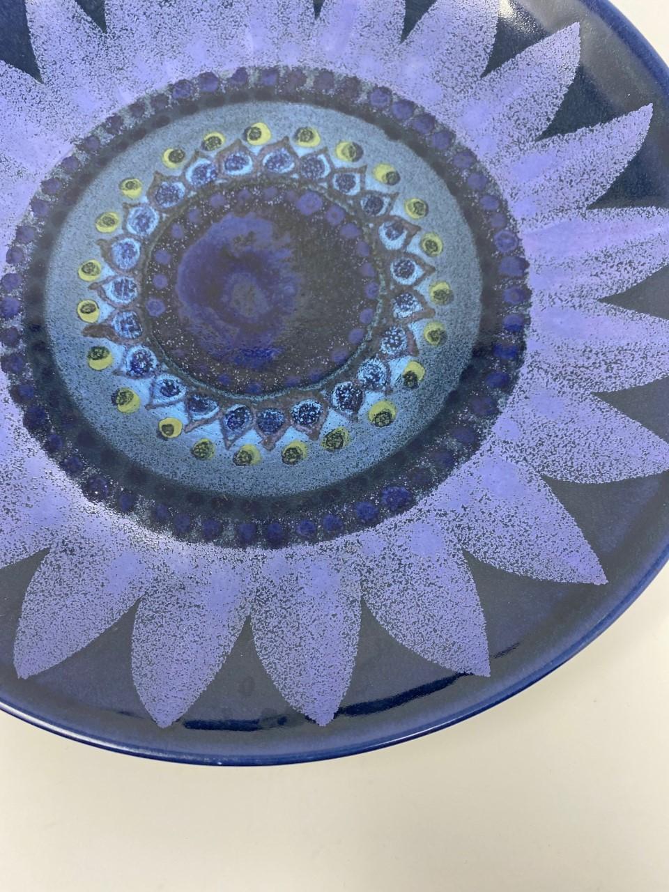 Finnish Midcentury Ceramic Platter by Hilkka-Liisa Ahola for Arabia For Sale