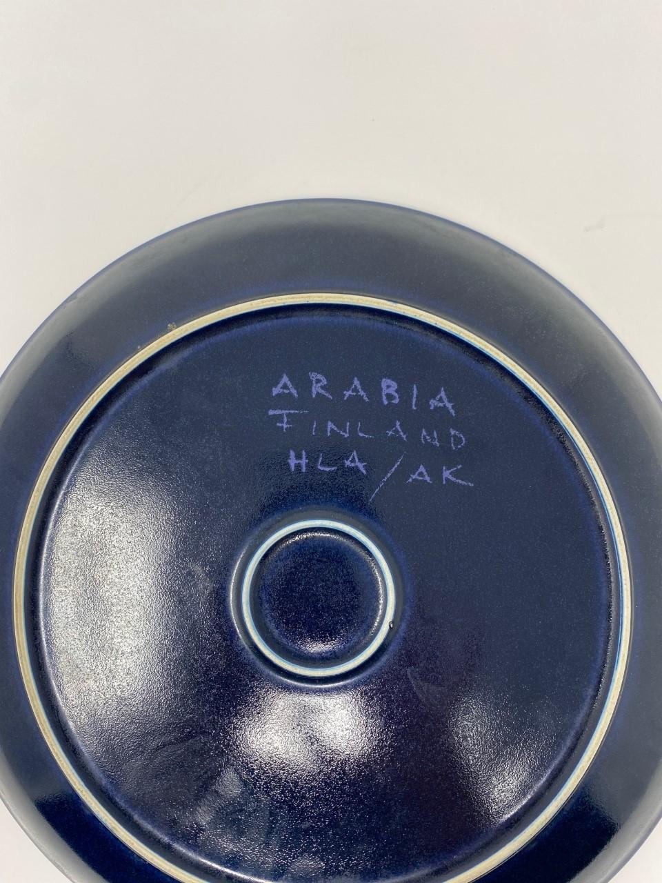 Finnish Midcentury Ceramic Platter by Hilkka-Liisa Ahola for Arabia For Sale