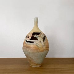 Mid Century Ceramic Pottery Hummingbird Vase