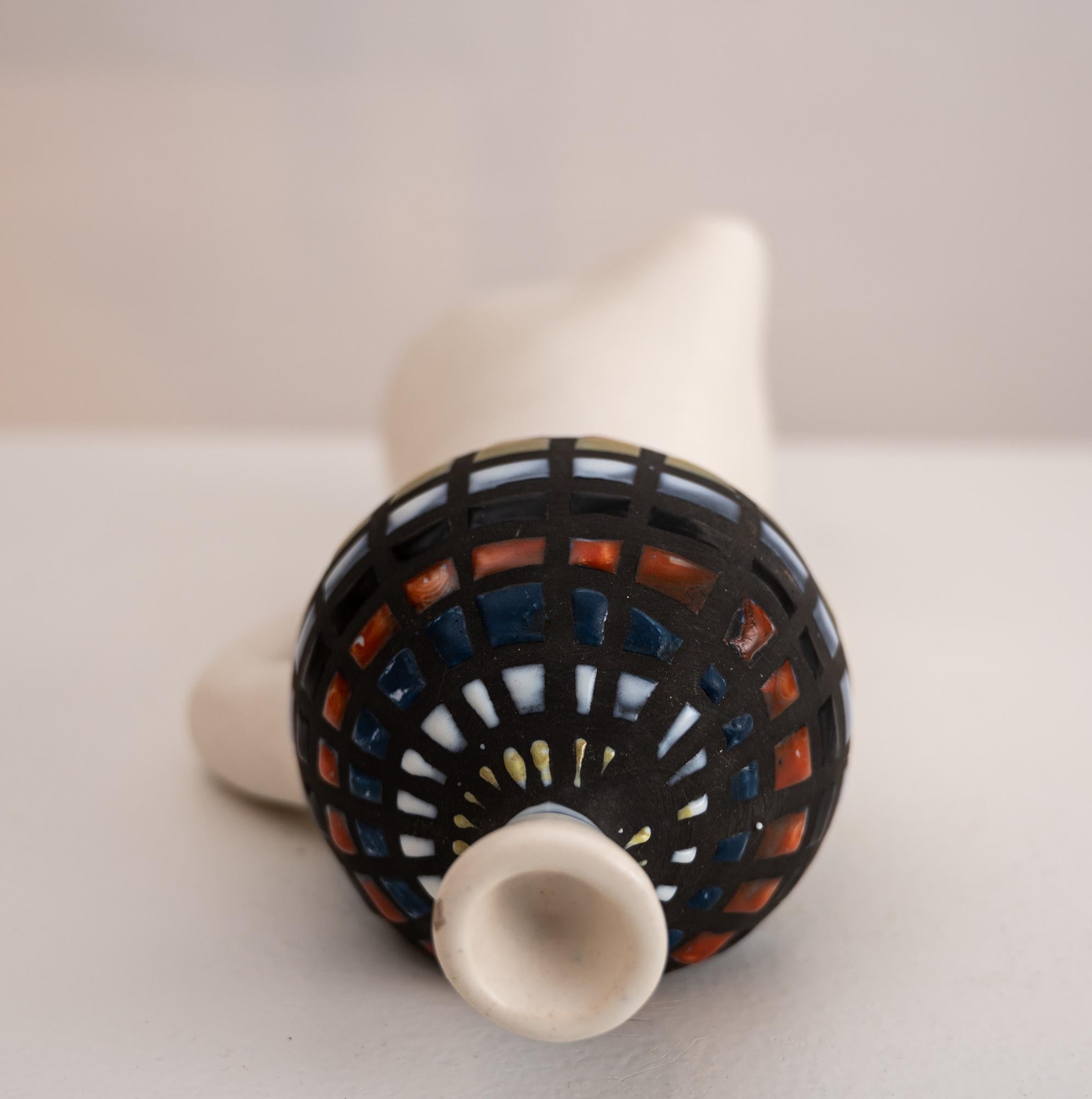 Ceramica Tasca da parete in ceramica di metà secolo di Roger Capron 