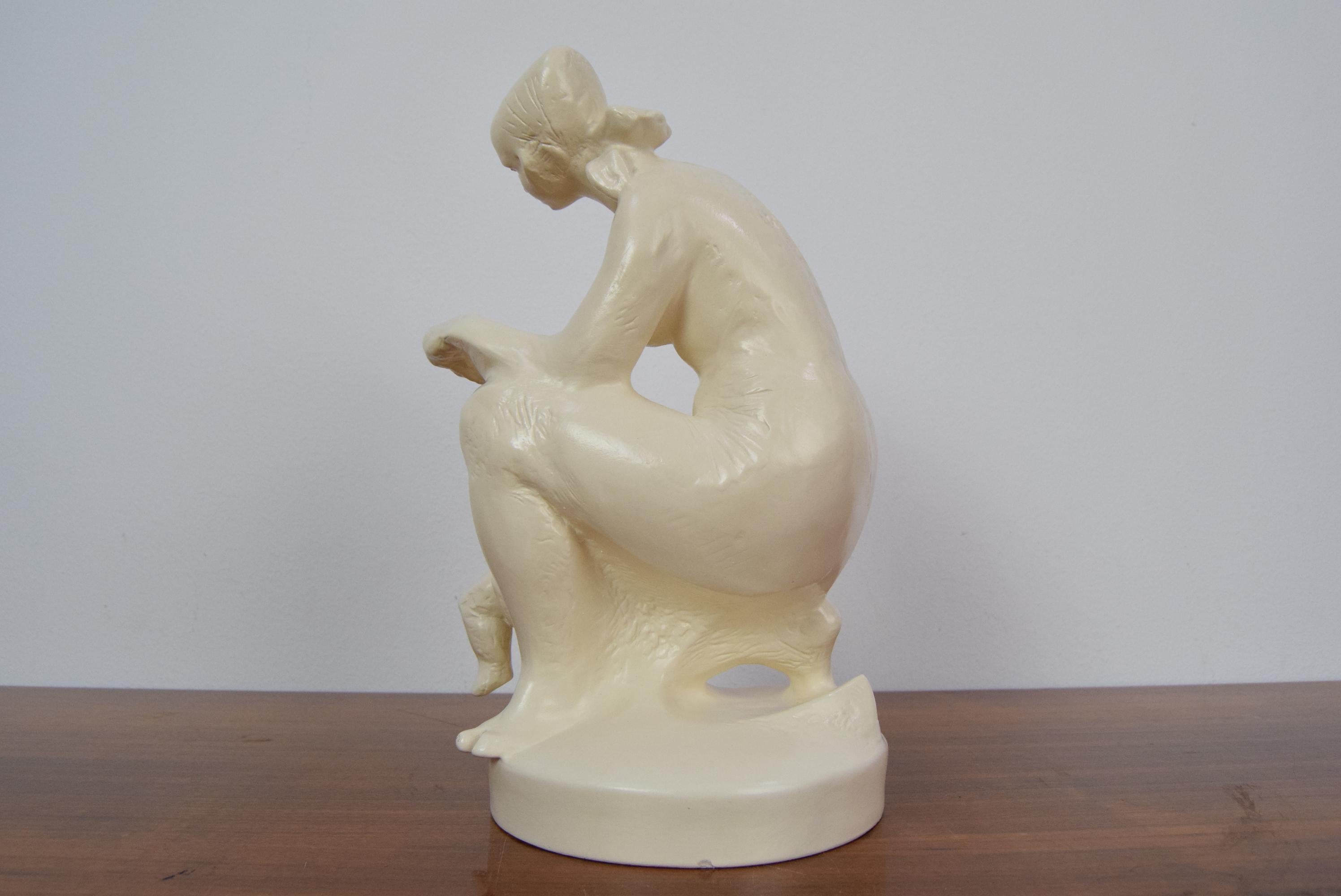 Mid Century Ceramic Sculpture, 1972 For Sale 9