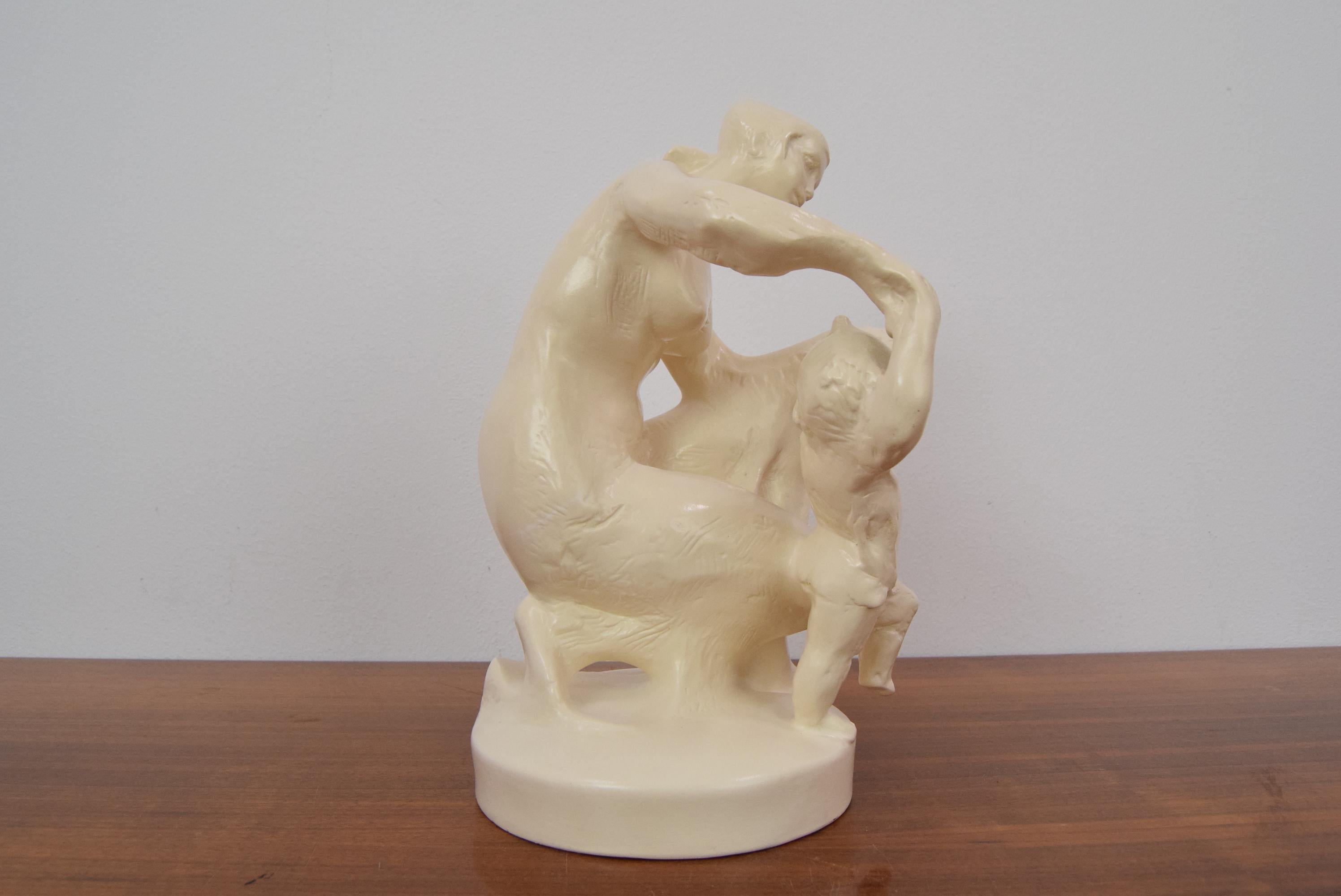 Mid Century Ceramic Sculpture, 1972 For Sale 11