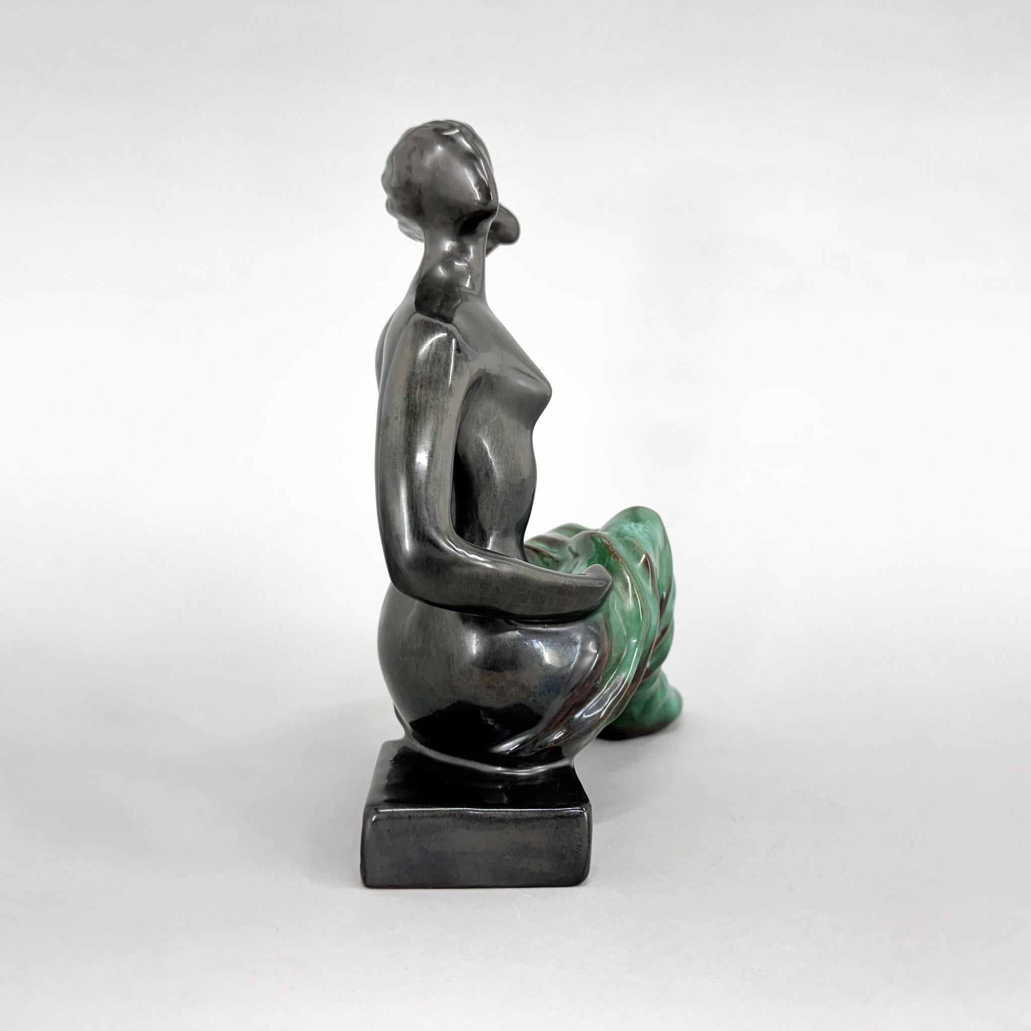 Mid-Century Modern Mid-century Ceramic Sculpture by Jitka Forejtova for Keramos, Czechoslovakia For Sale
