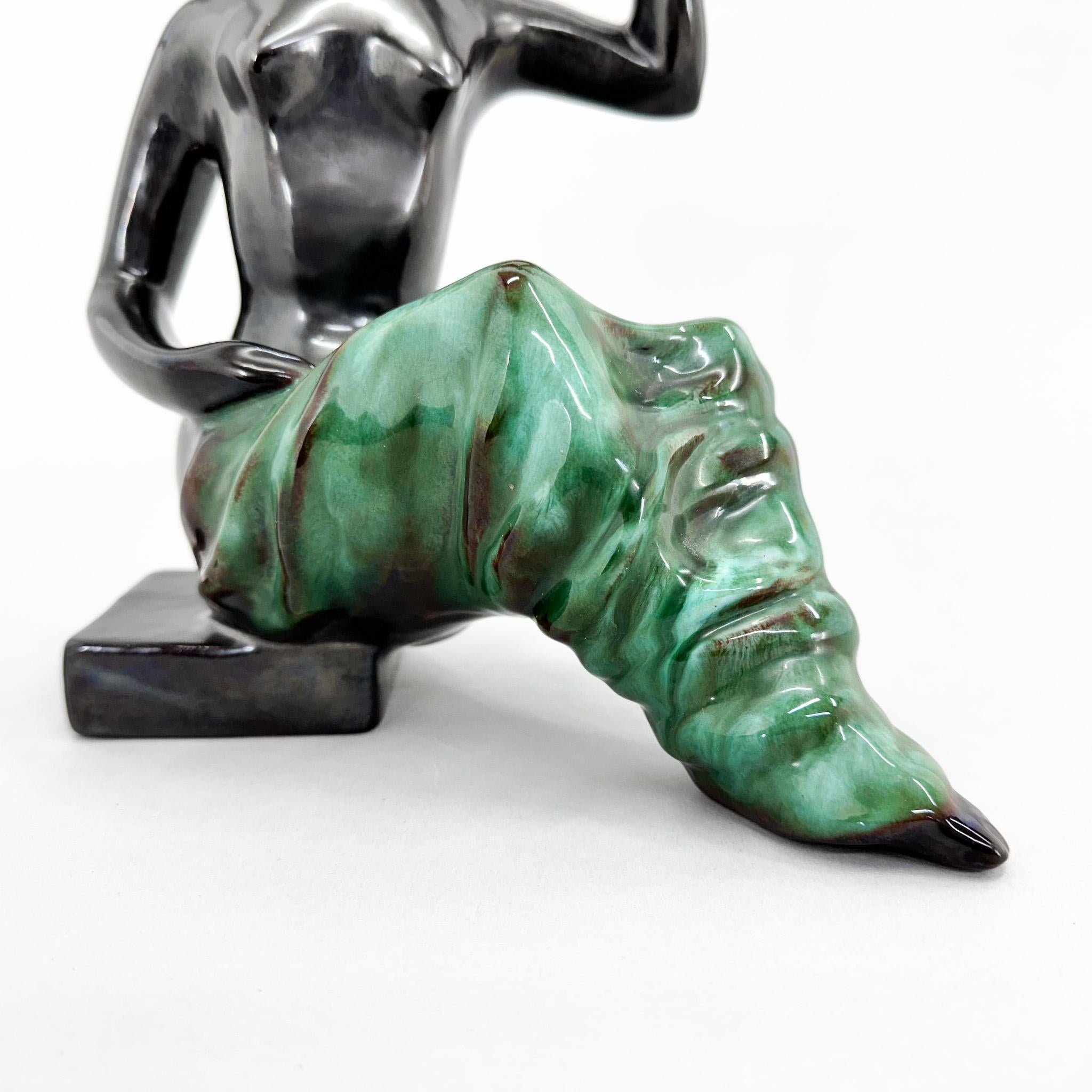 Mid-century Ceramic Sculpture by Jitka Forejtova for Keramos, Czechoslovakia For Sale 1