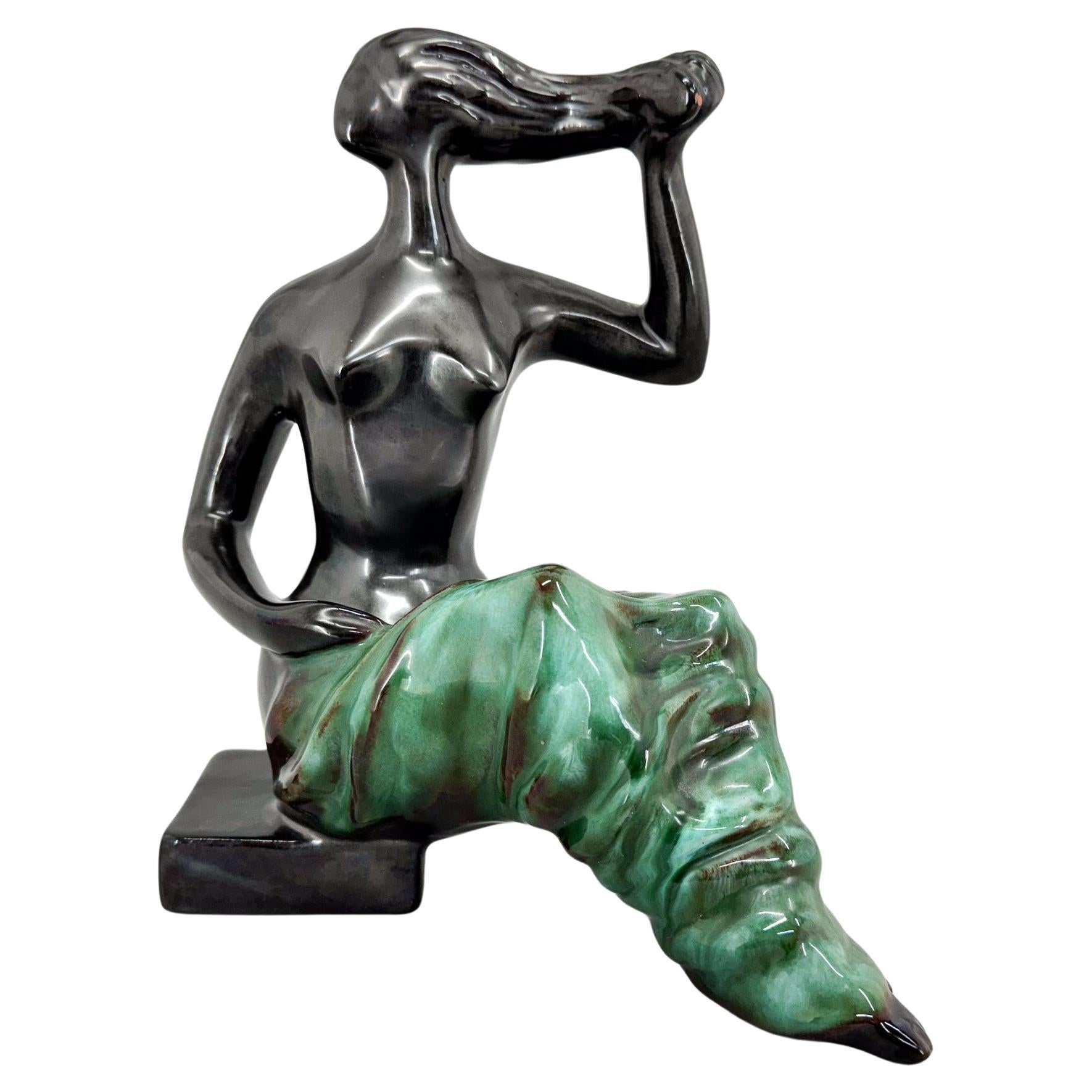 Sculpture en céramique du milieu du siècle dernier de Jitka Forejtova pour Keramos, Tchécoslovaquie