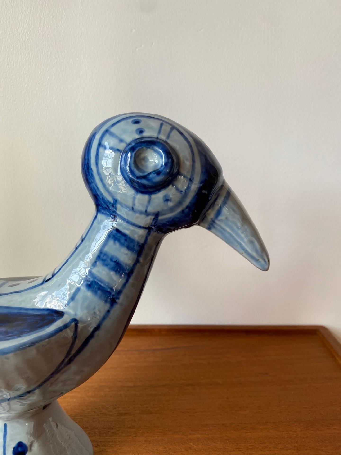 Mid Century Ceramic Soholm Bird by Gerd Hiort Petersen In Good Condition In San Diego, CA