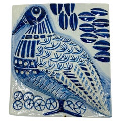 Mid Century Ceramic Soholm Bird Relief by Gerd Hiort Petersen