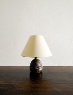 Mid Century Ceramic / Stoneware Table Lamp by Rolf Palm for Höganäs, 1940s
