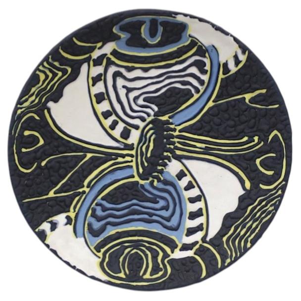 Mid-Century Ceramic Svend Aage Holm-Sørensen Søholm Attrib. Wall Plaque