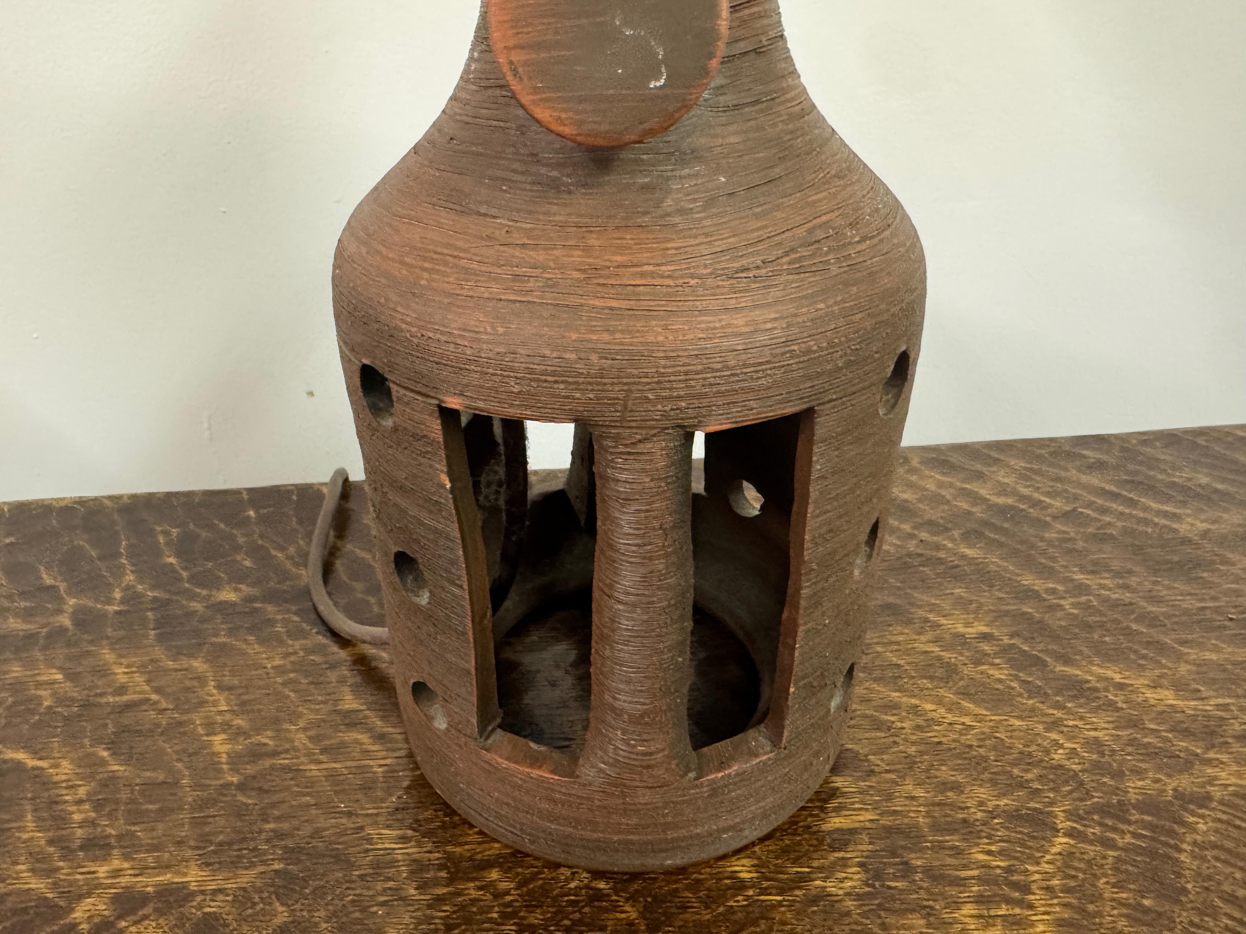 Keramik-Tischlampe aus der Mitte des Jahrhunderts,  1960s (20. Jahrhundert) im Angebot