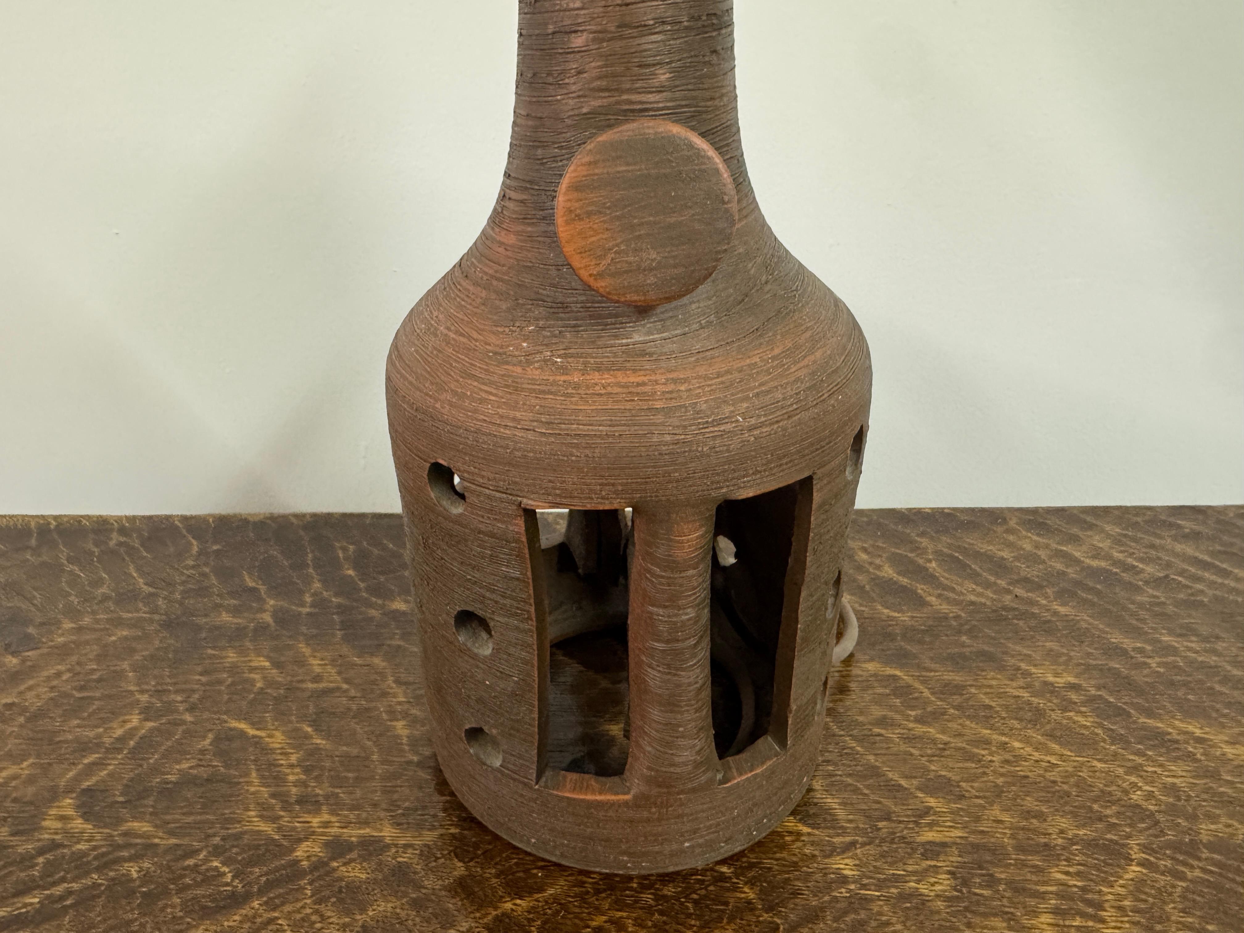 Keramik-Tischlampe aus der Mitte des Jahrhunderts,  1960s im Angebot 1