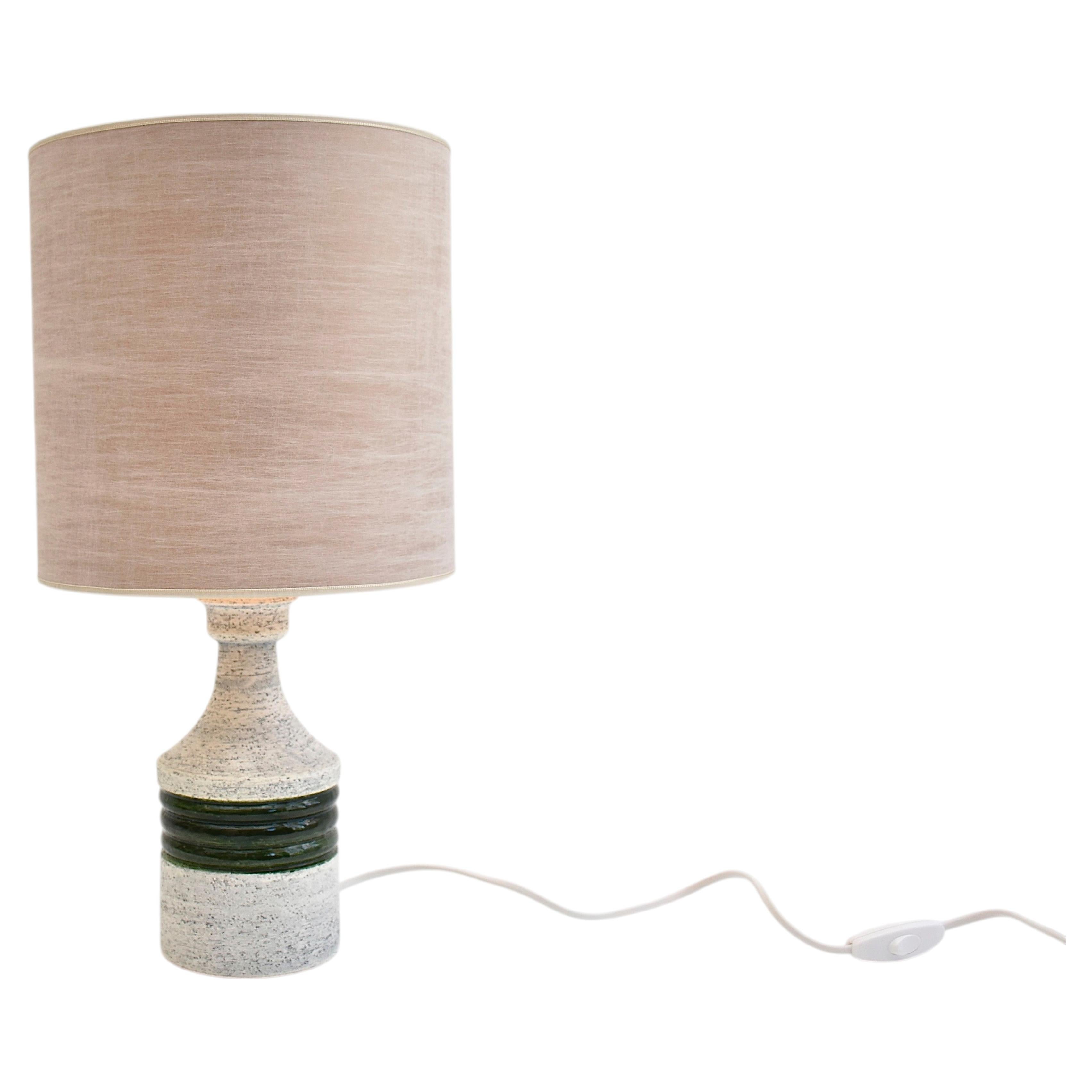 Mid-century ceramic table lamp by Bitossi for Bergbom For Sale