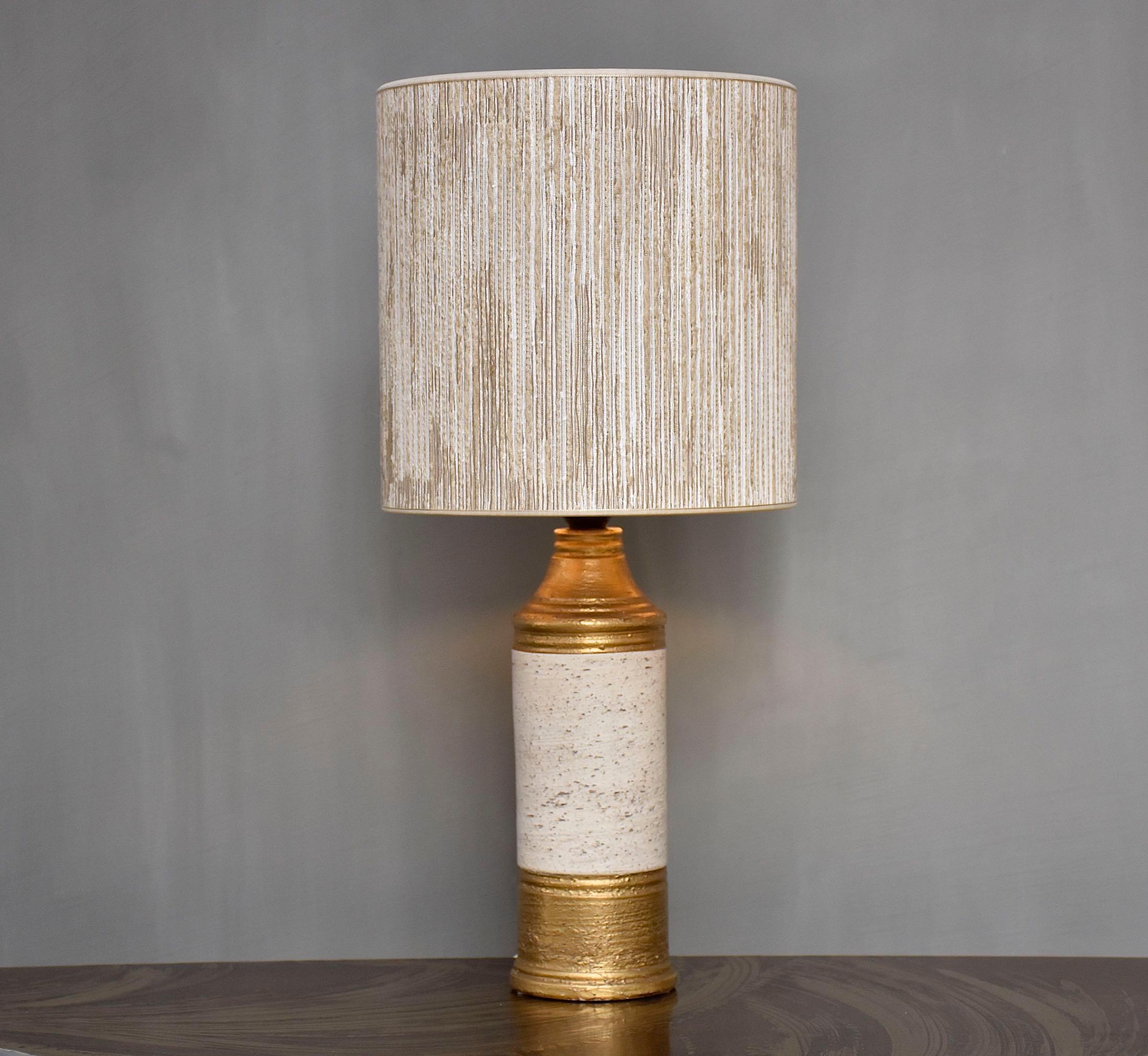 Ceramic Mid-century ceramic table lamp by Bitossi for Bergboms For Sale