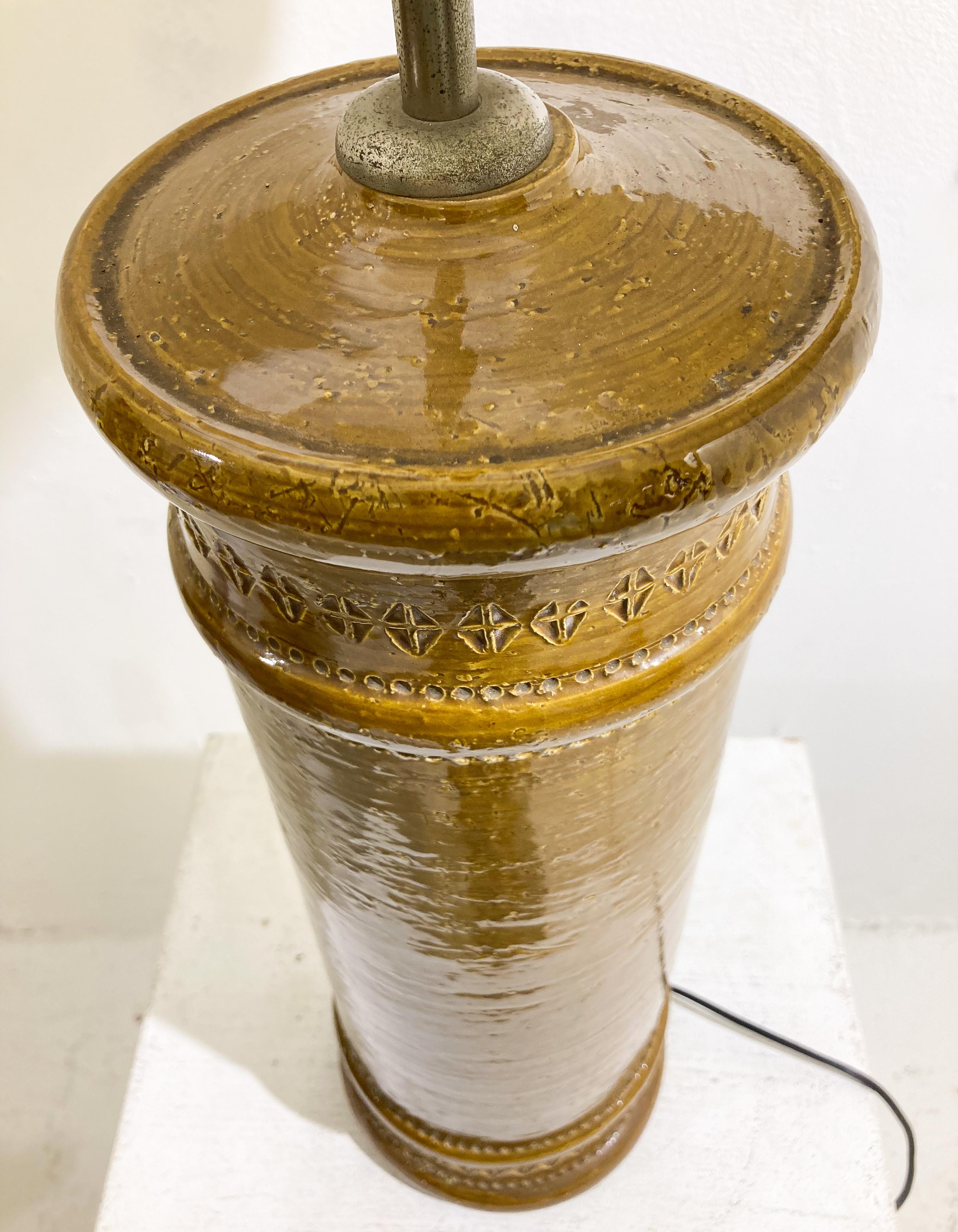 Mid-Century Modern Lampe de table en céramique mi-siècle par Bitossi, Italie, années 1960 en vente