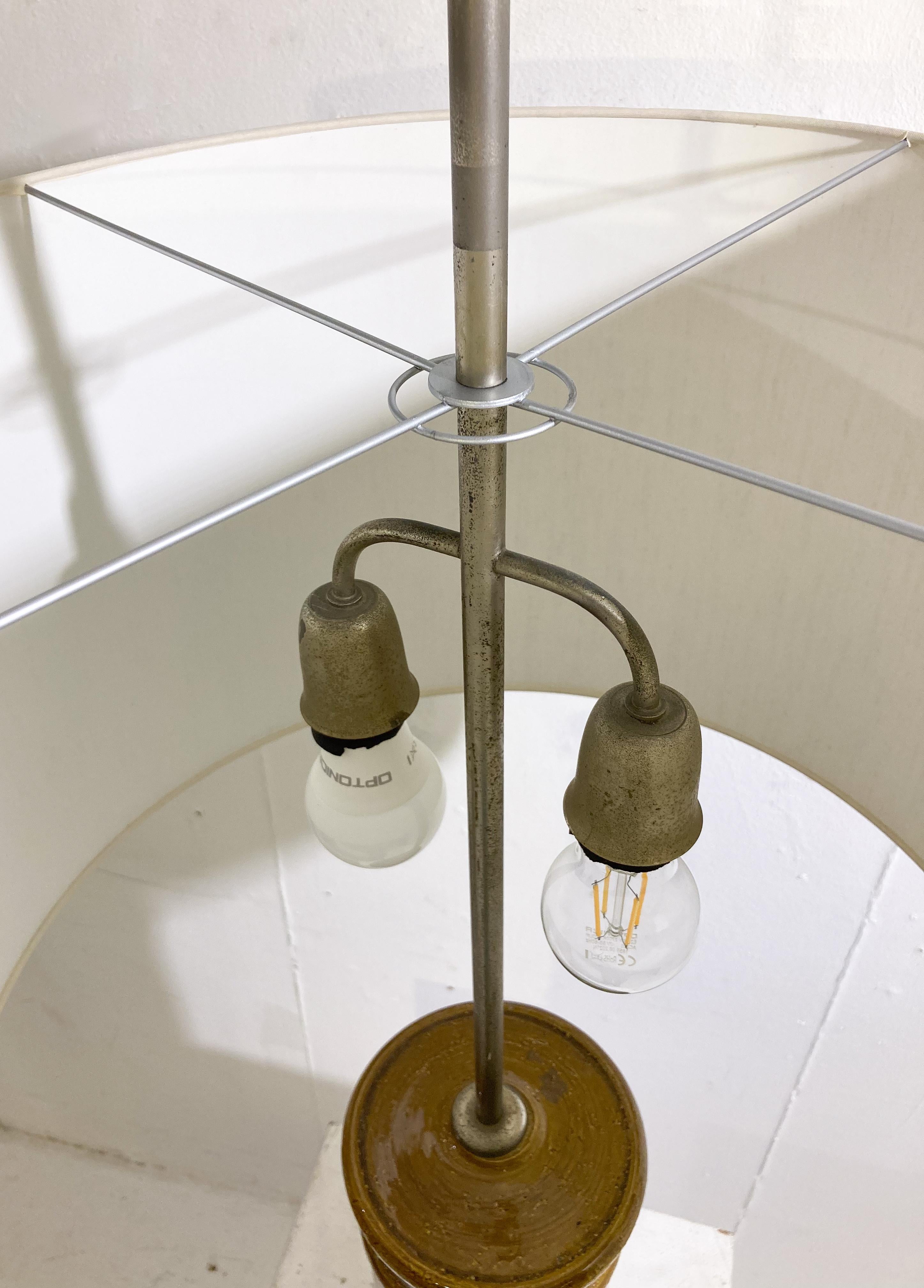 Milieu du XXe siècle Lampe de table en céramique mi-siècle par Bitossi, Italie, années 1960 en vente