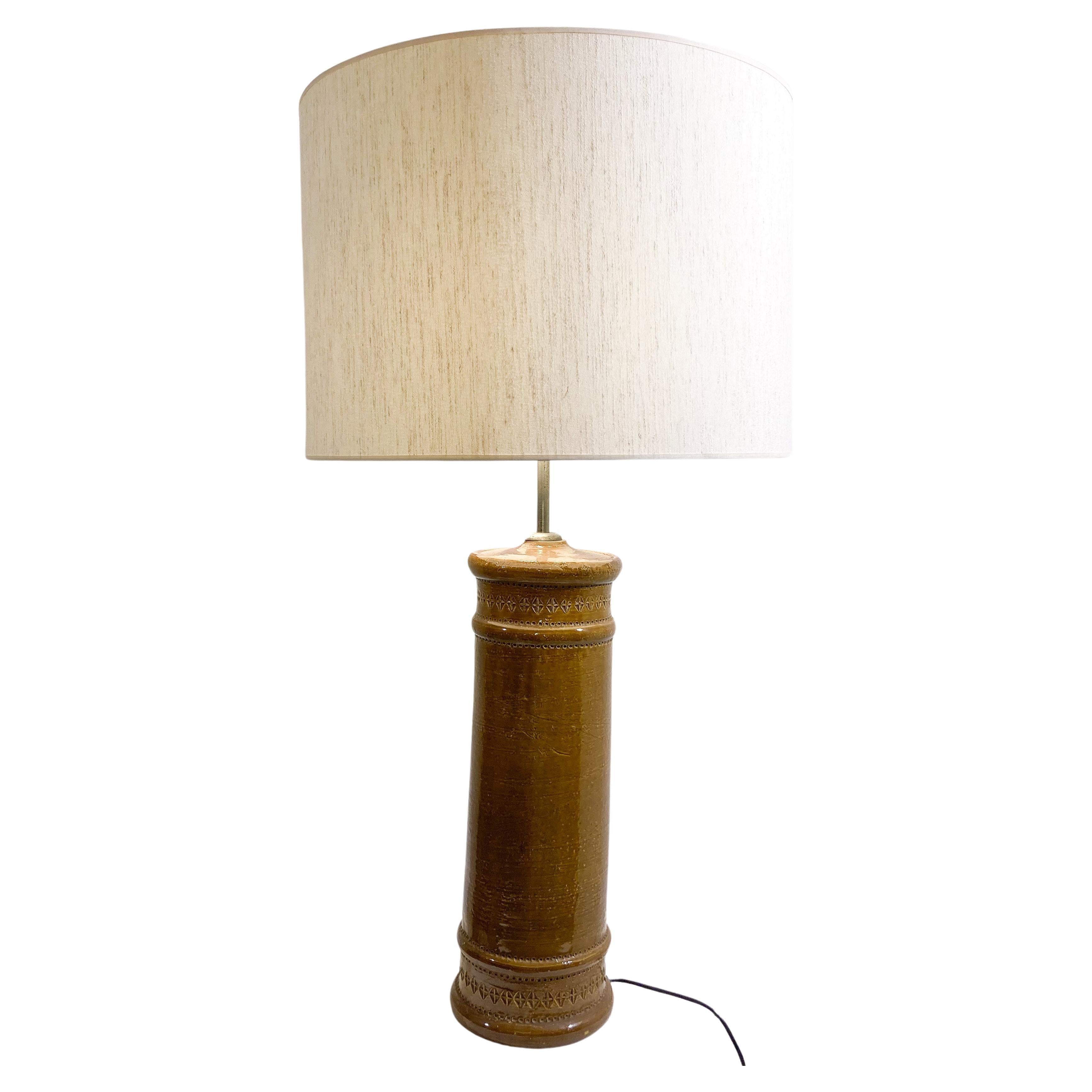 Mid-Century Ceramic Table Lamp by Bitossi - Italy 1960s For Sale