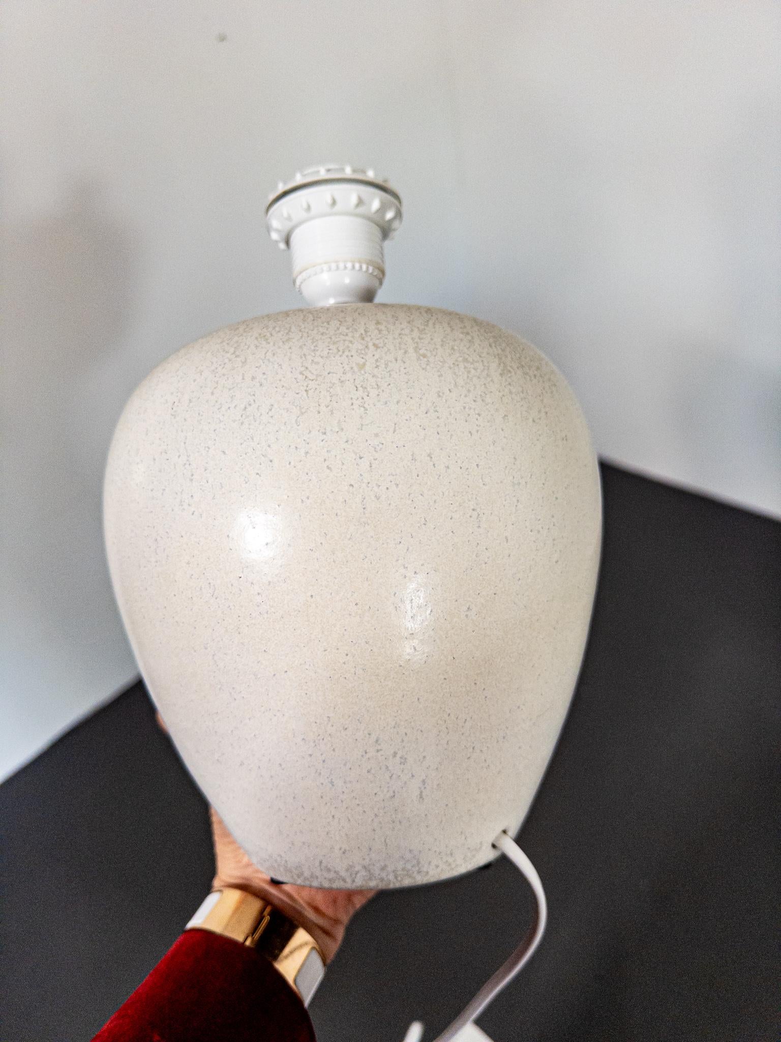 Scandinave moderne Lampe de table en céramique du milieu du siècle par Gunnar Nylund pour Rörstrand, Suède -  1950s en vente