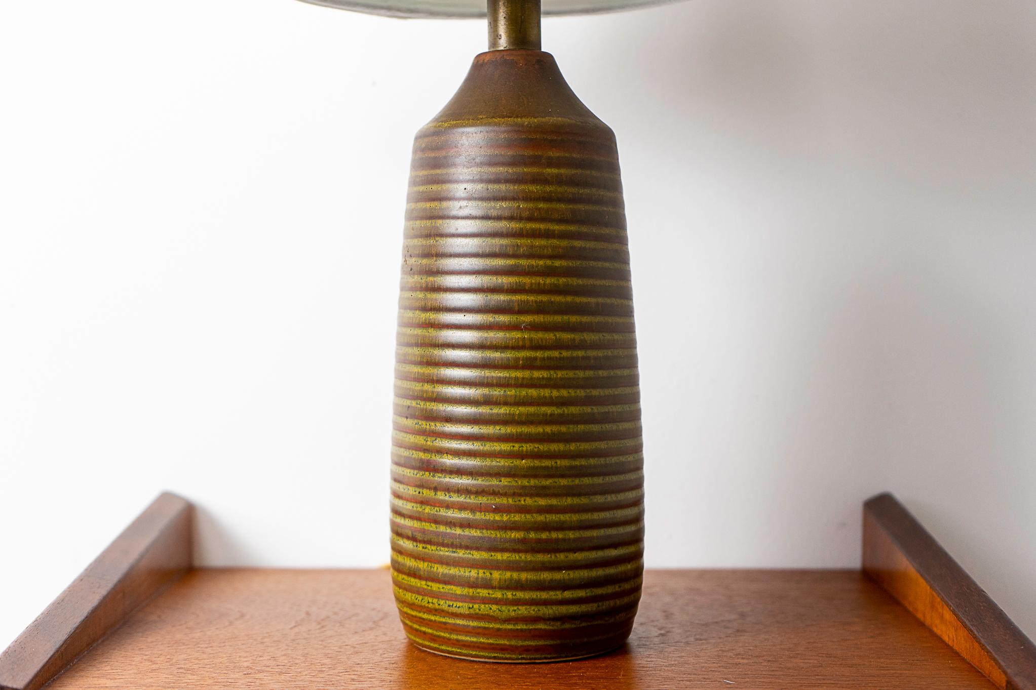Canadian Mid-Century Ceramic Table Lamp by Lotte