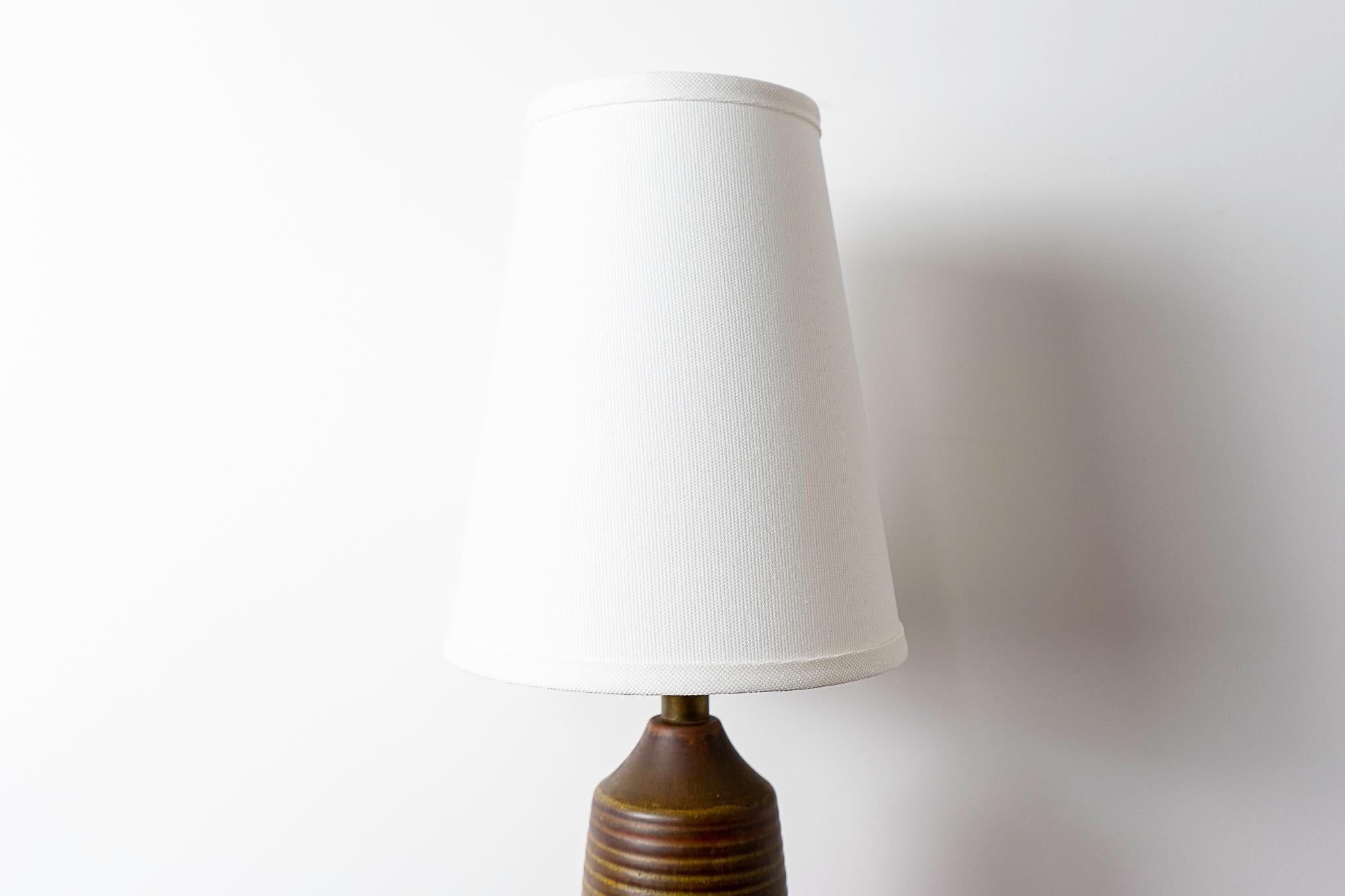 Mid-Century Ceramic Table Lamp by Lotte 1