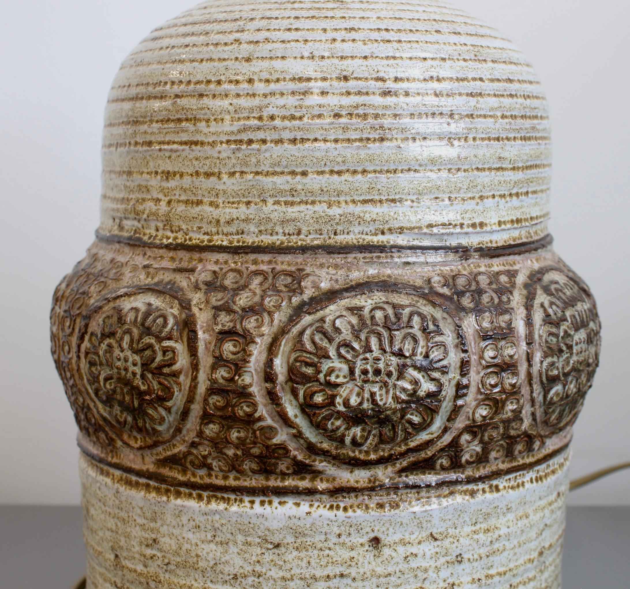 Lampada da tavolo in ceramica di Marcel Giraud, metà del secolo scorso (circa anni '70) in vendita 3